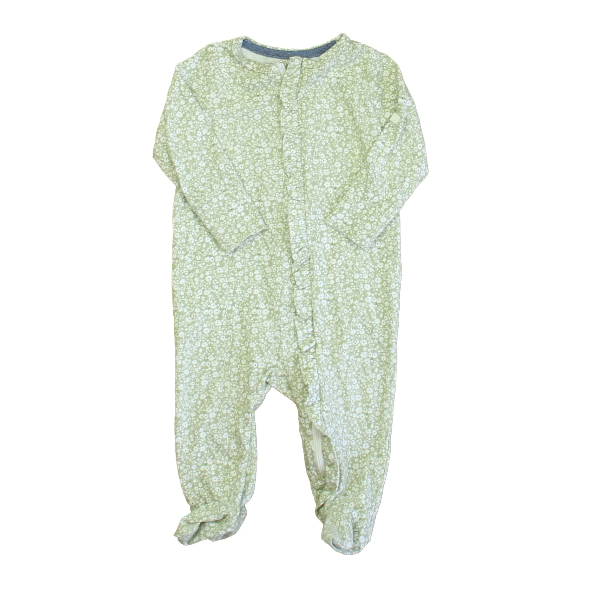 7 For All Mankind Girls Green | White Long Sleeve Outfit