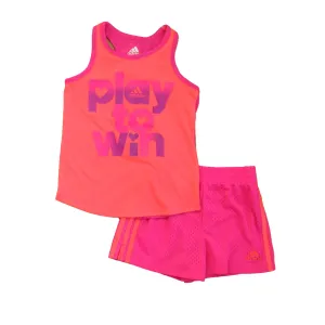 Adidas Girls Pink Apparel Sets