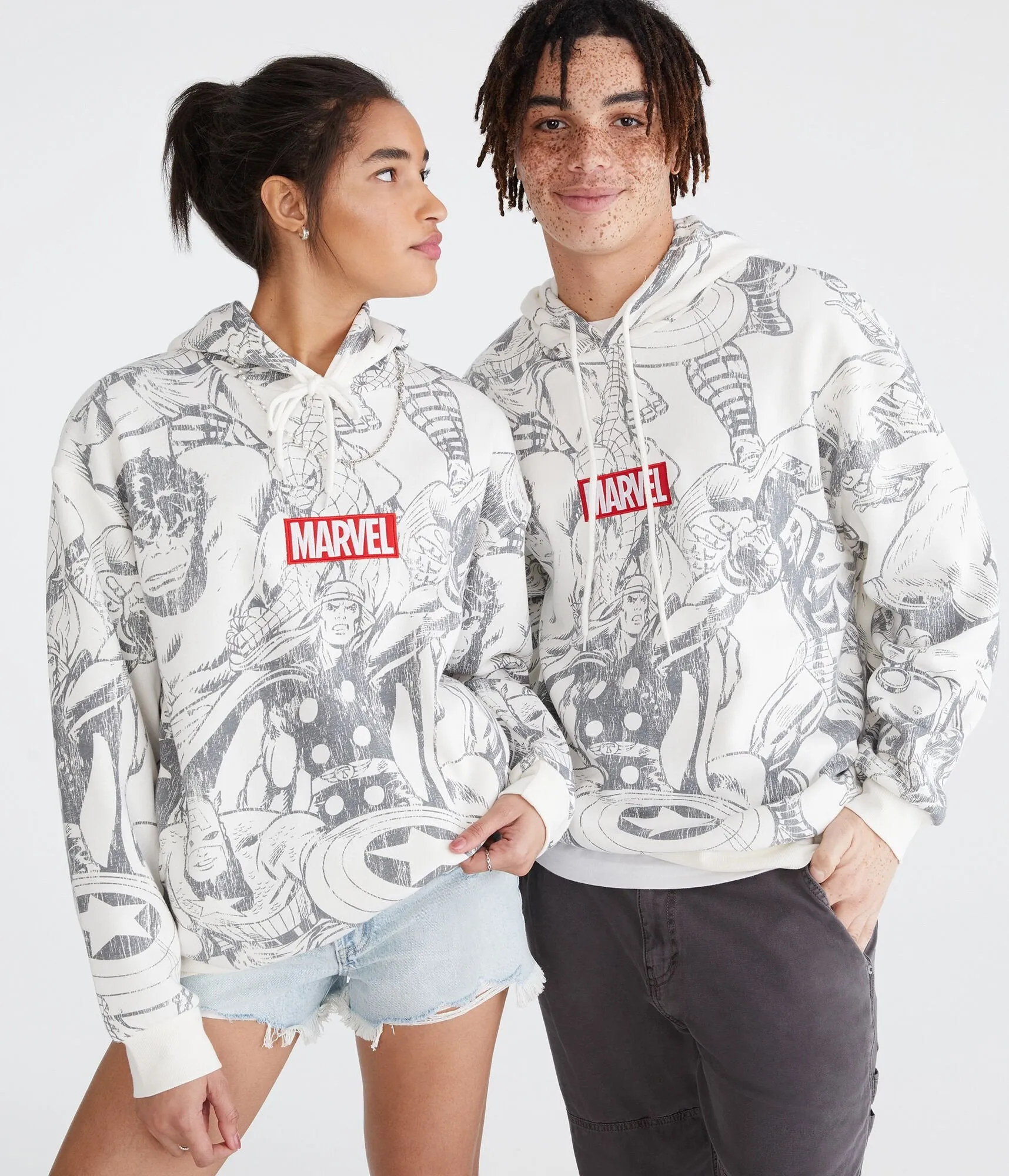 Aeropostale Marvel | Allover Avengers Pullover Hoodie