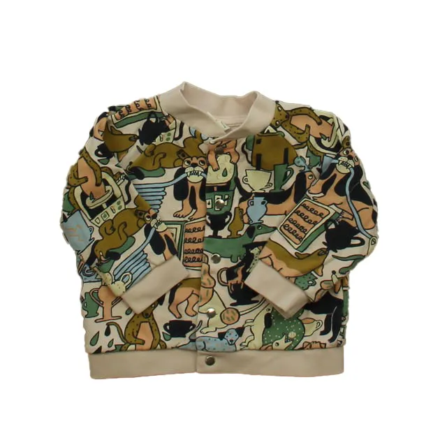 Arket. Girls Pink Dogs Cardigan