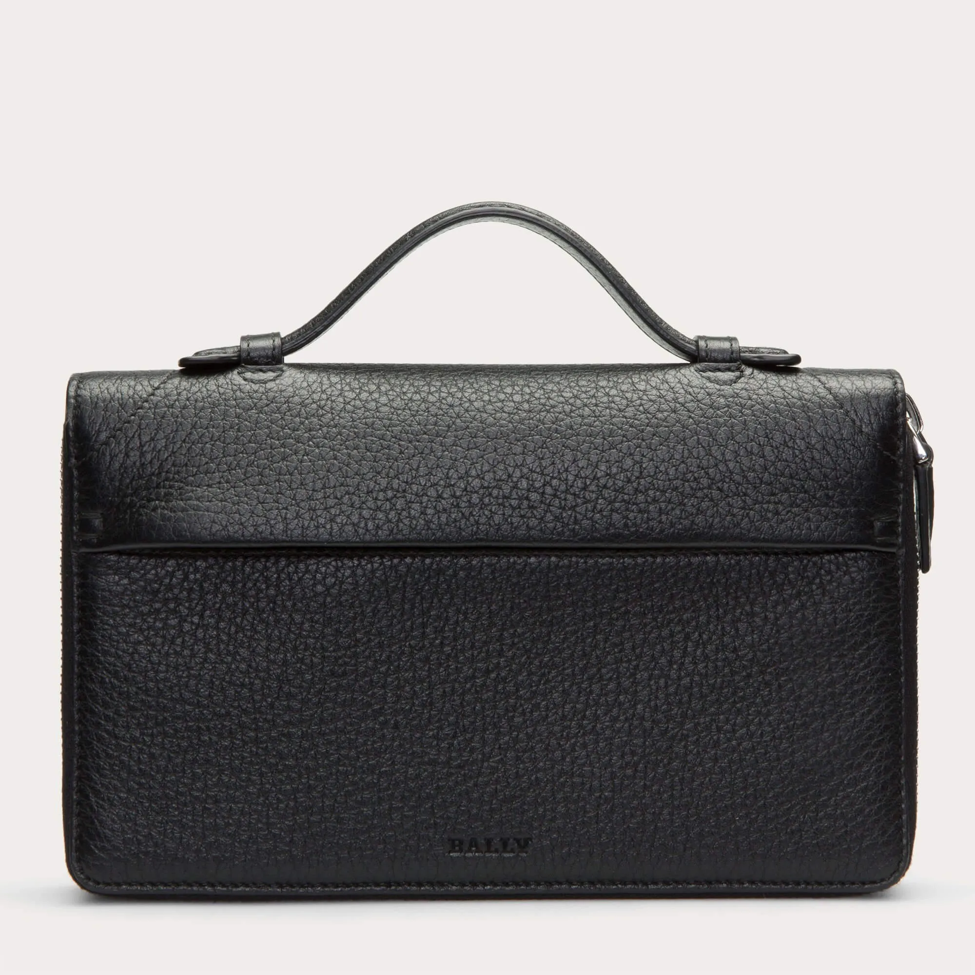Bally Magus Men's 6219902 Black Leather Clutch Wallet