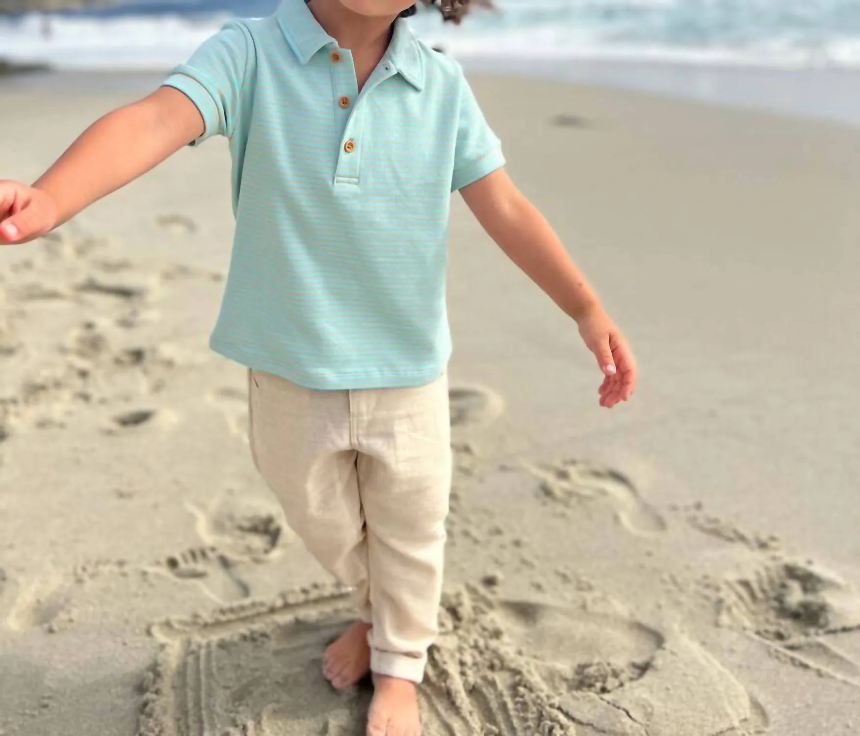 Boys Antony Pants In Tan