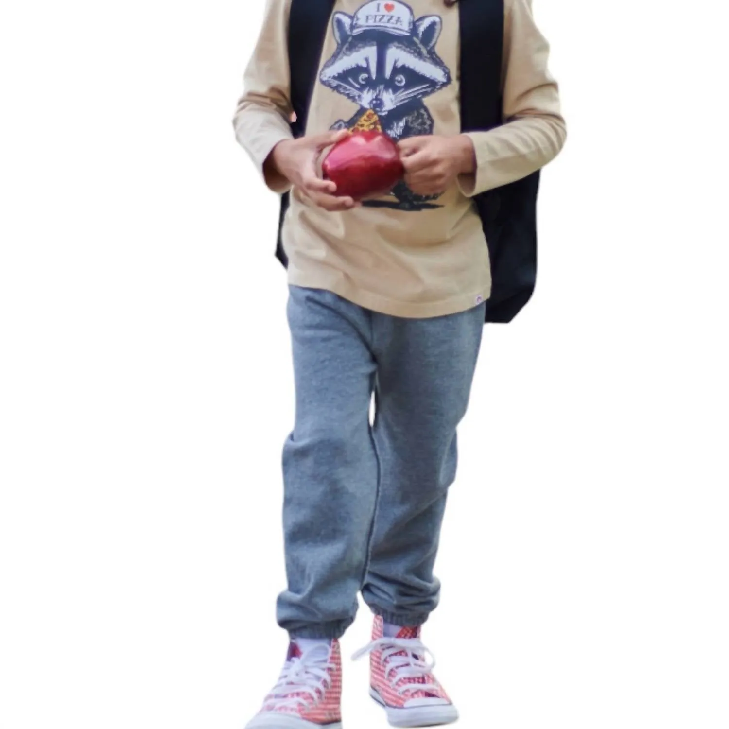 Boy's Gym Sweatpants In Grey Heather