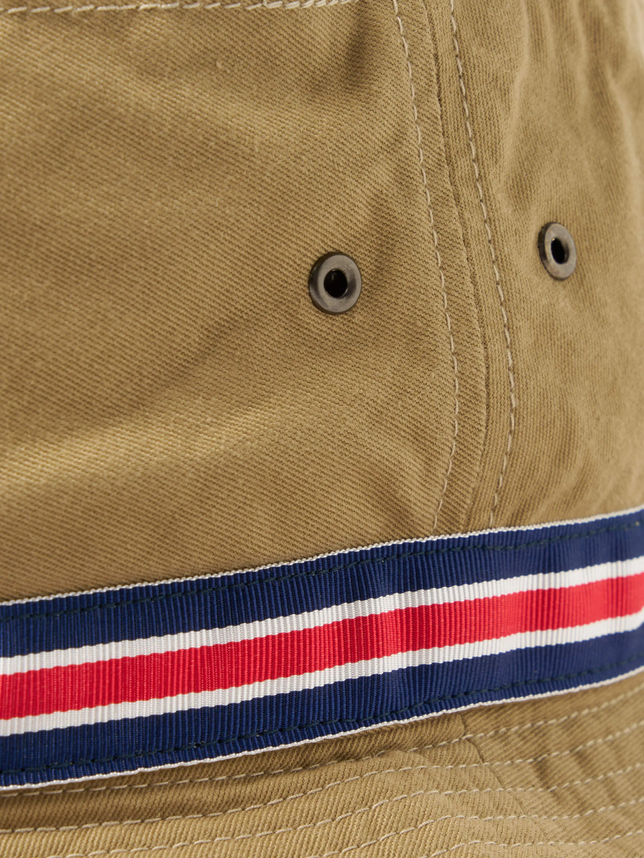 cableami® Loose Light Pork Pie Hat in Beige Chino Cotton