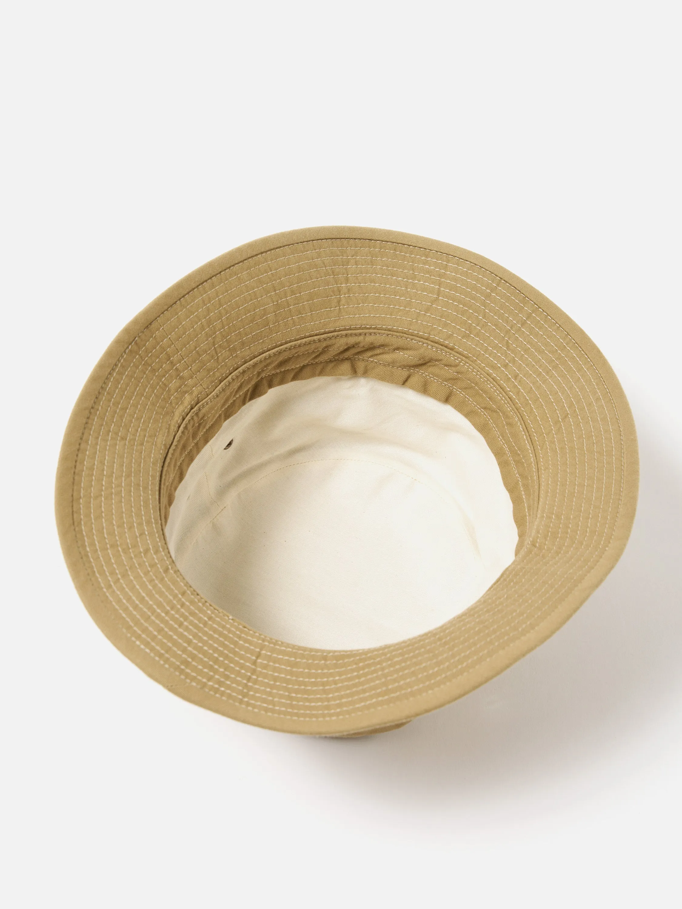 cableami® Loose Light Pork Pie Hat in Beige Chino Cotton