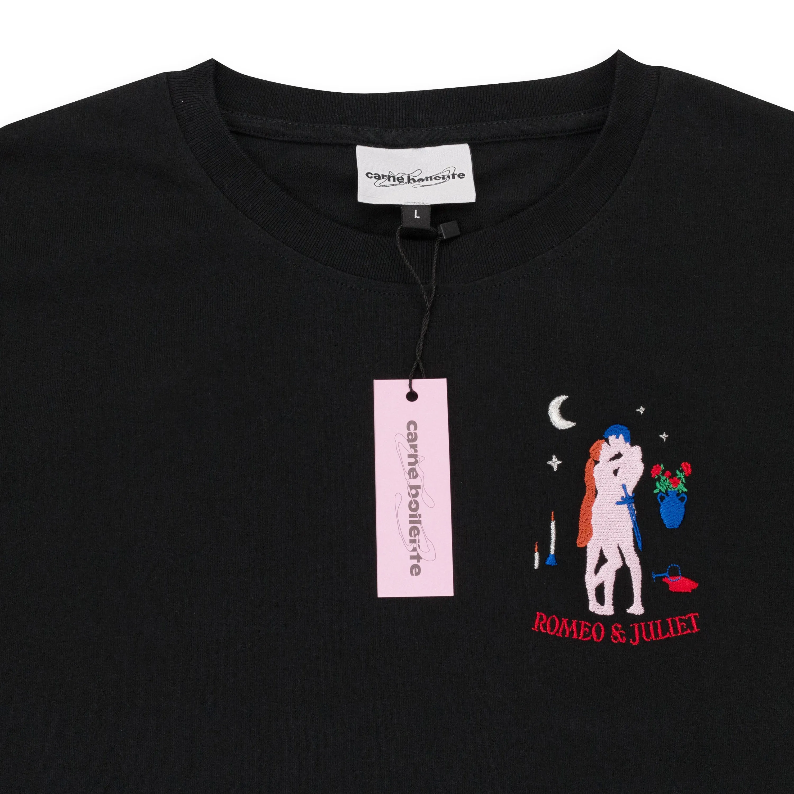 CARNE BOLLENTE ROMEO IN JULIET BLACK T-SHIRT