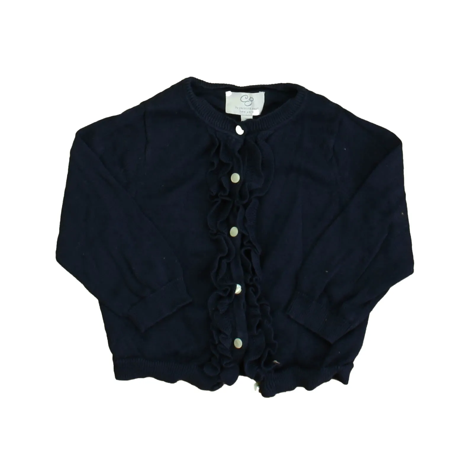 Carolina Zapf Girls Navy Cardigan
