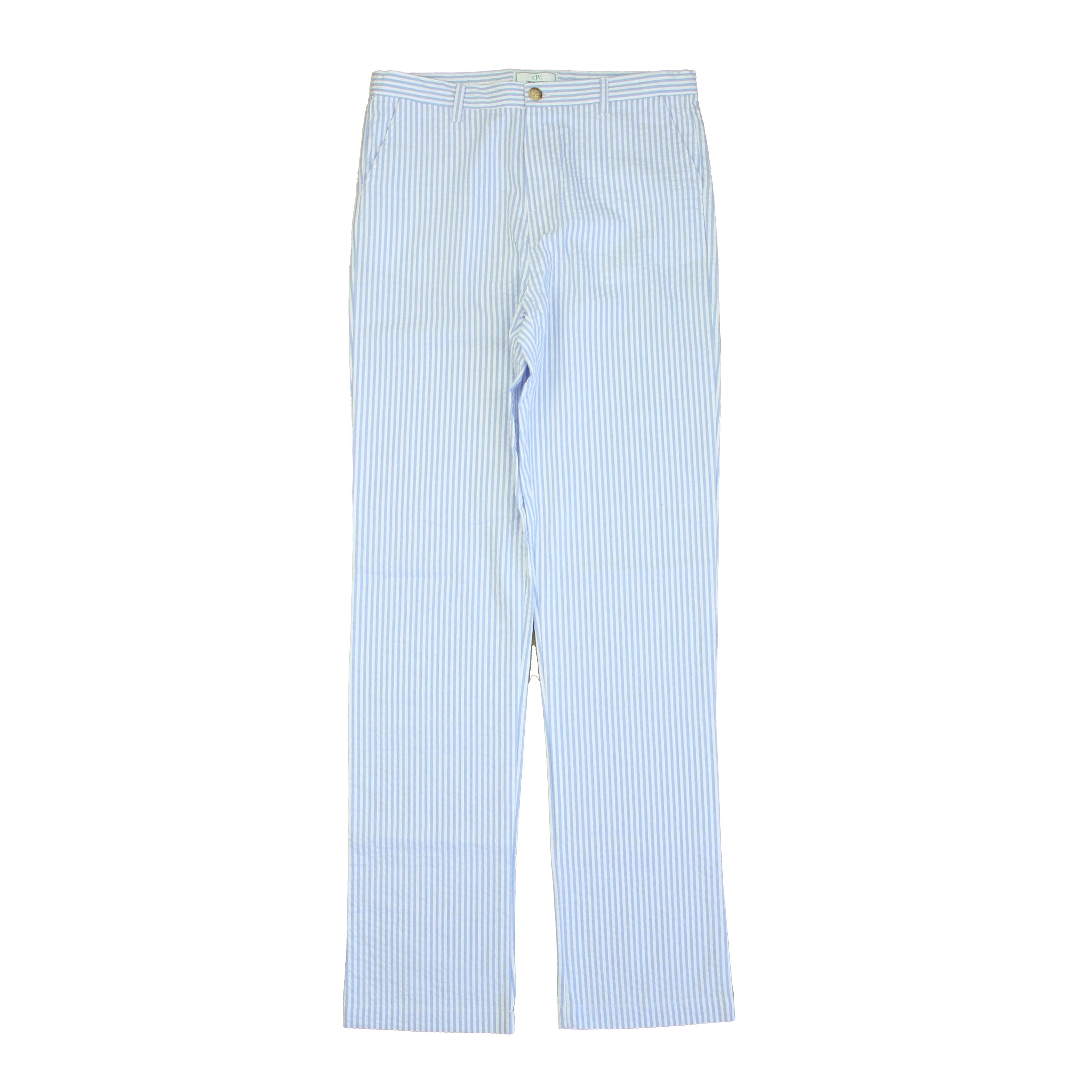 Classic Prep Boys Blue Seersucker Pants
