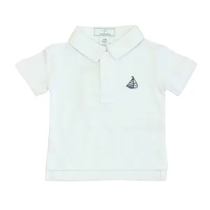 Classic Prep Boys White Polo Shirt Size: 6-9 Months