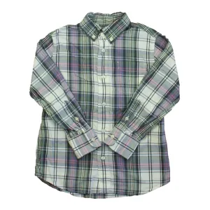 Crewcuts Boys Green | Blue | Plaid Button Down Long Sleeve