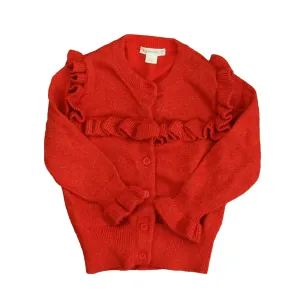Crewcuts Girls Red Sparkle Cardigan