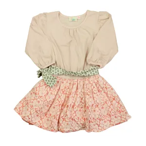 Elestory Girls Pink | White | Gray Dress