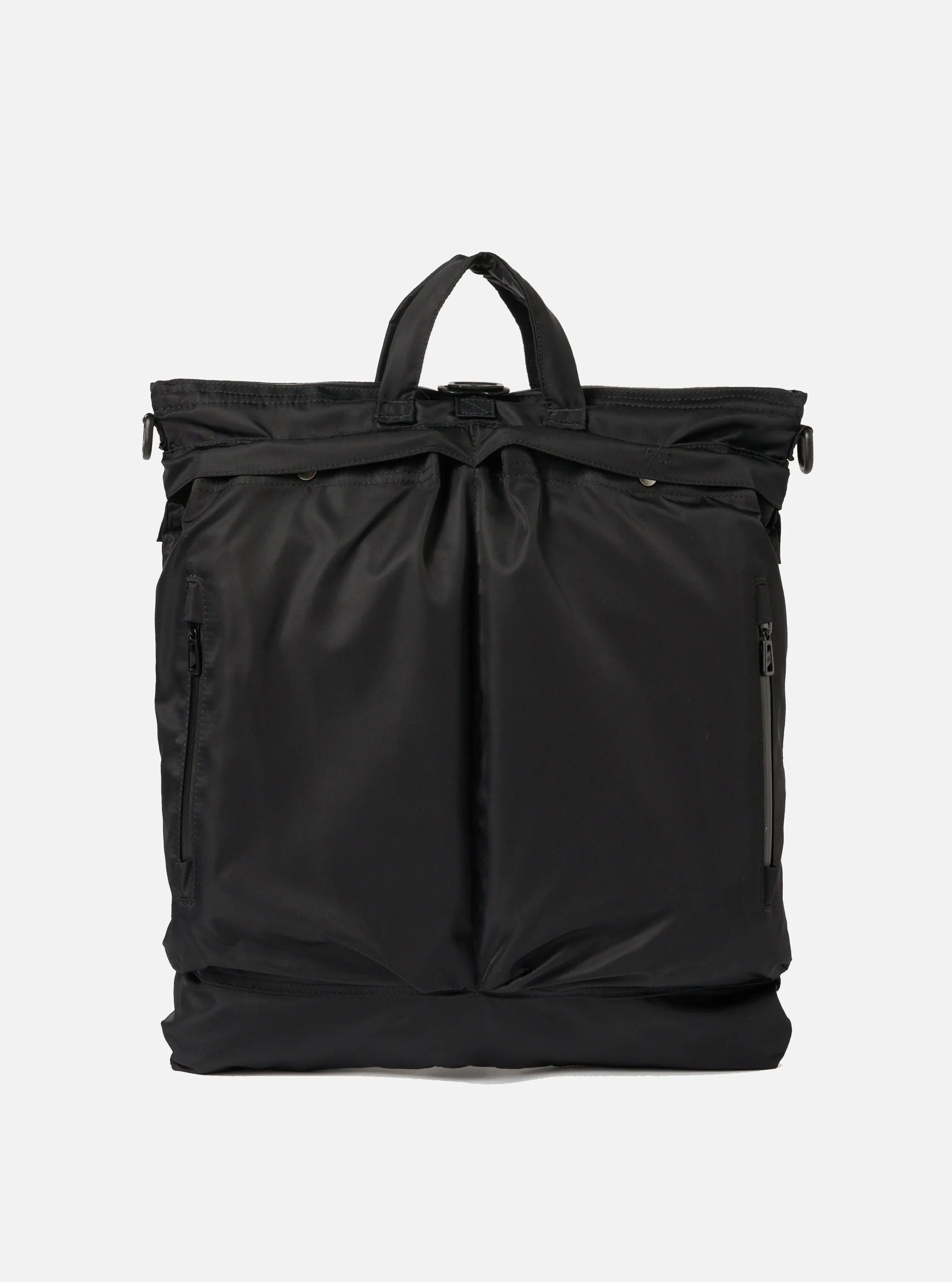 F/CE.® 3-Way Helmet Bag in Black Recycled Twill