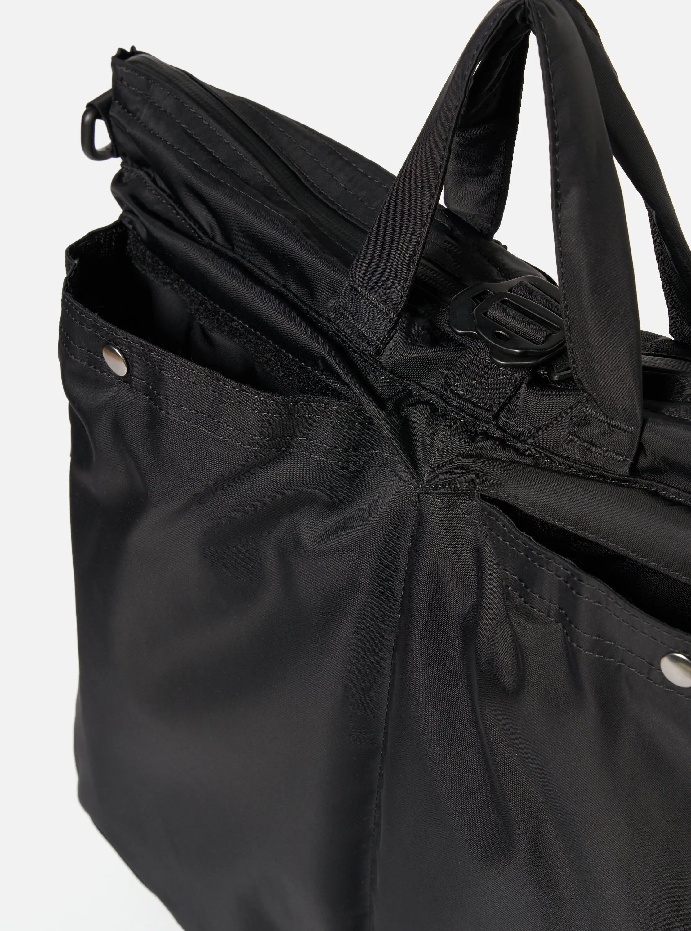 F/CE.® 3-Way Helmet Bag in Black Recycled Twill