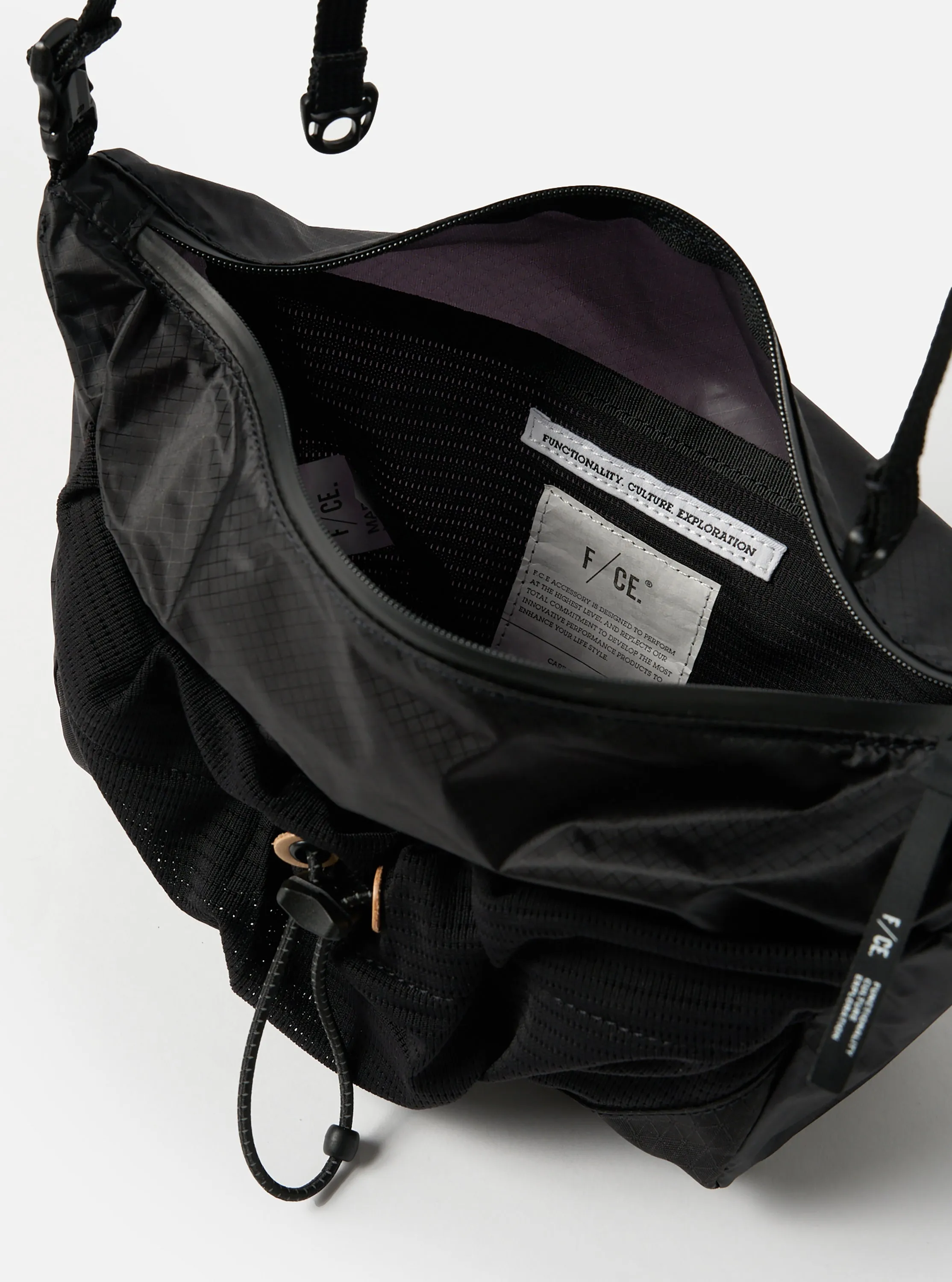F/CE.® Cordura Sil Sacoche in Black Nylon