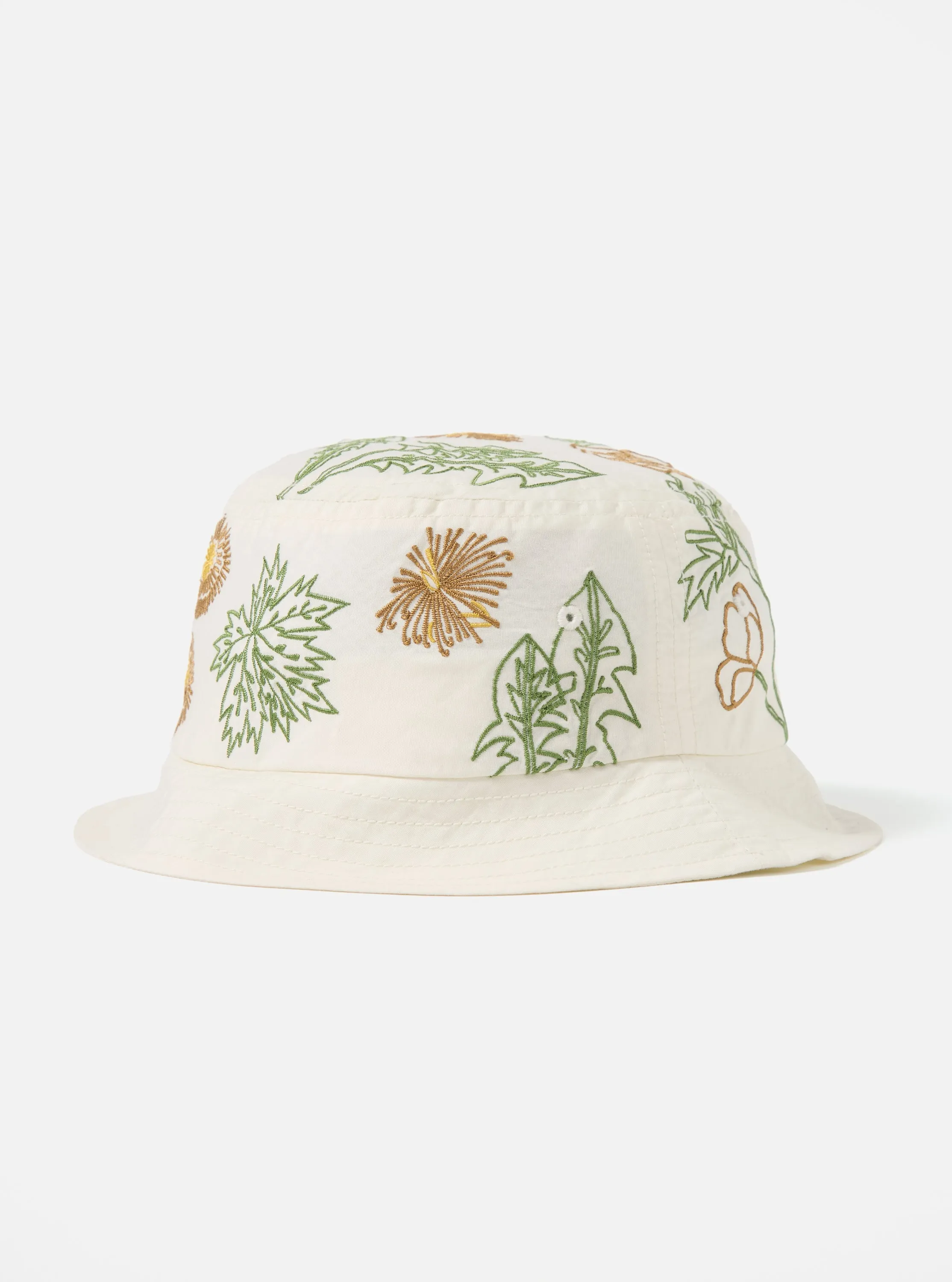 Flower Mountain x Universal Works Beach Hat in Ecru Broadcloth