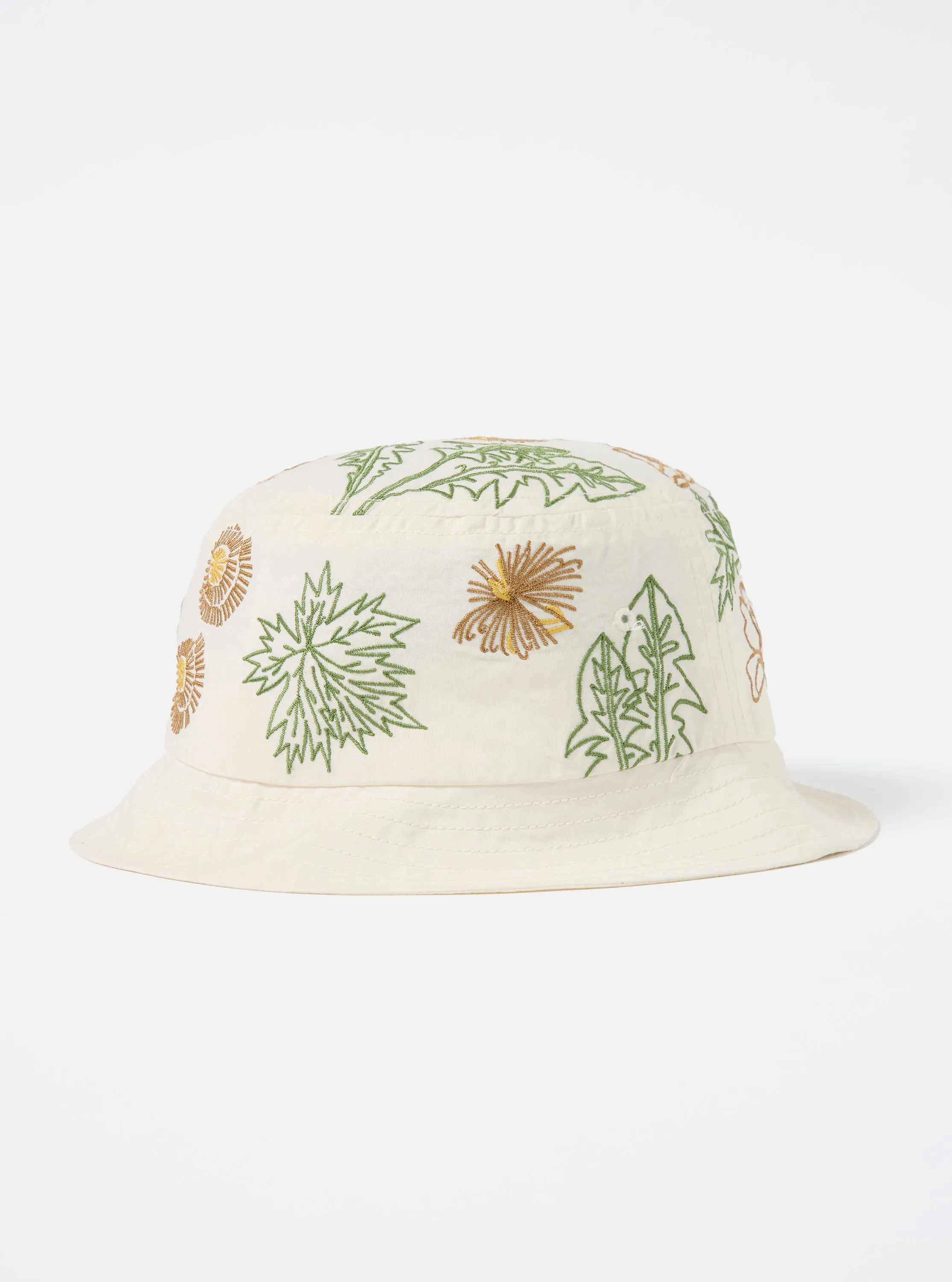 Flower Mountain x Universal Works Beach Hat in Ecru Broadcloth