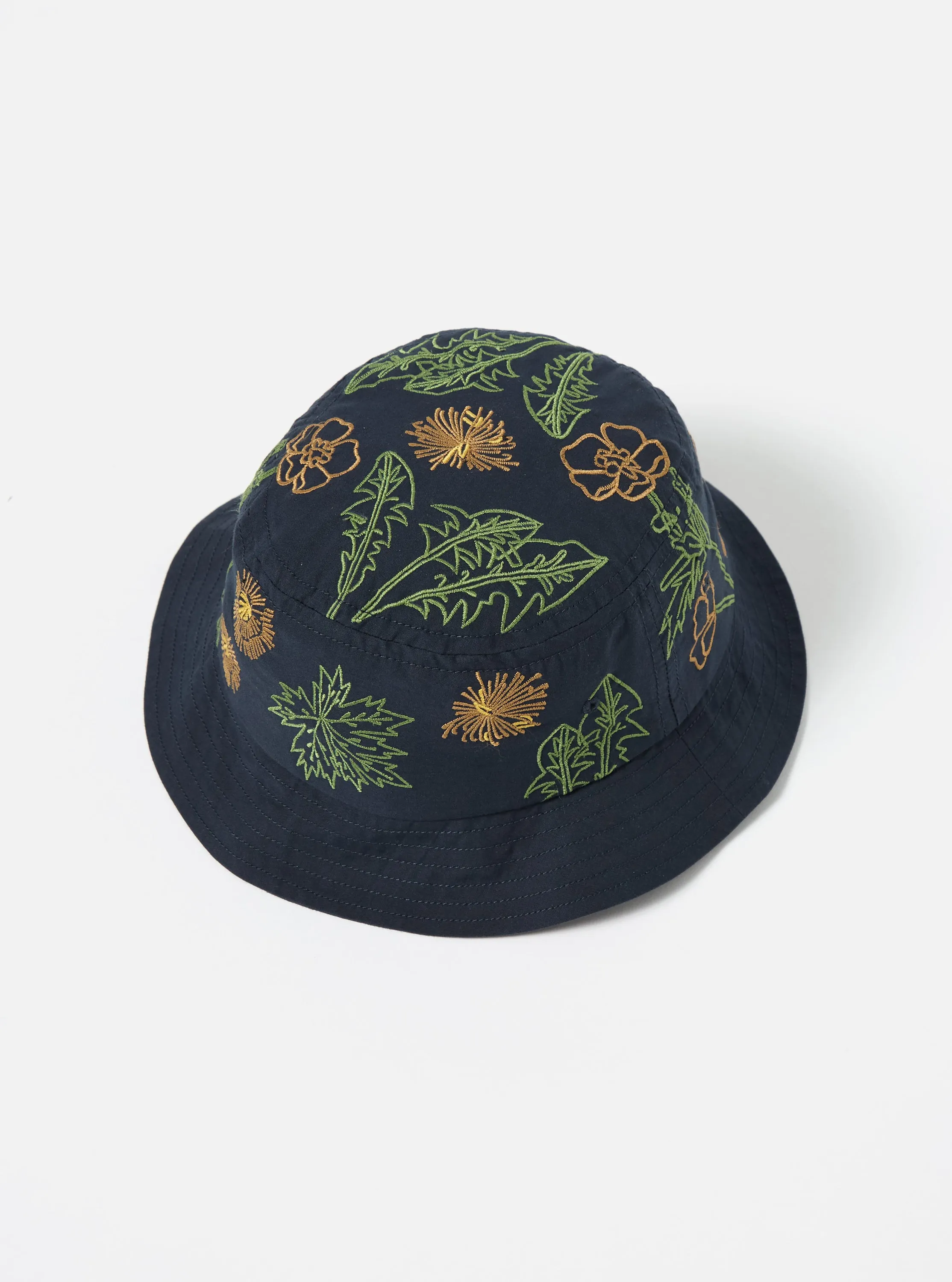 Flower Mountain x Universal Works Beach Hat in Navy Broadcloth