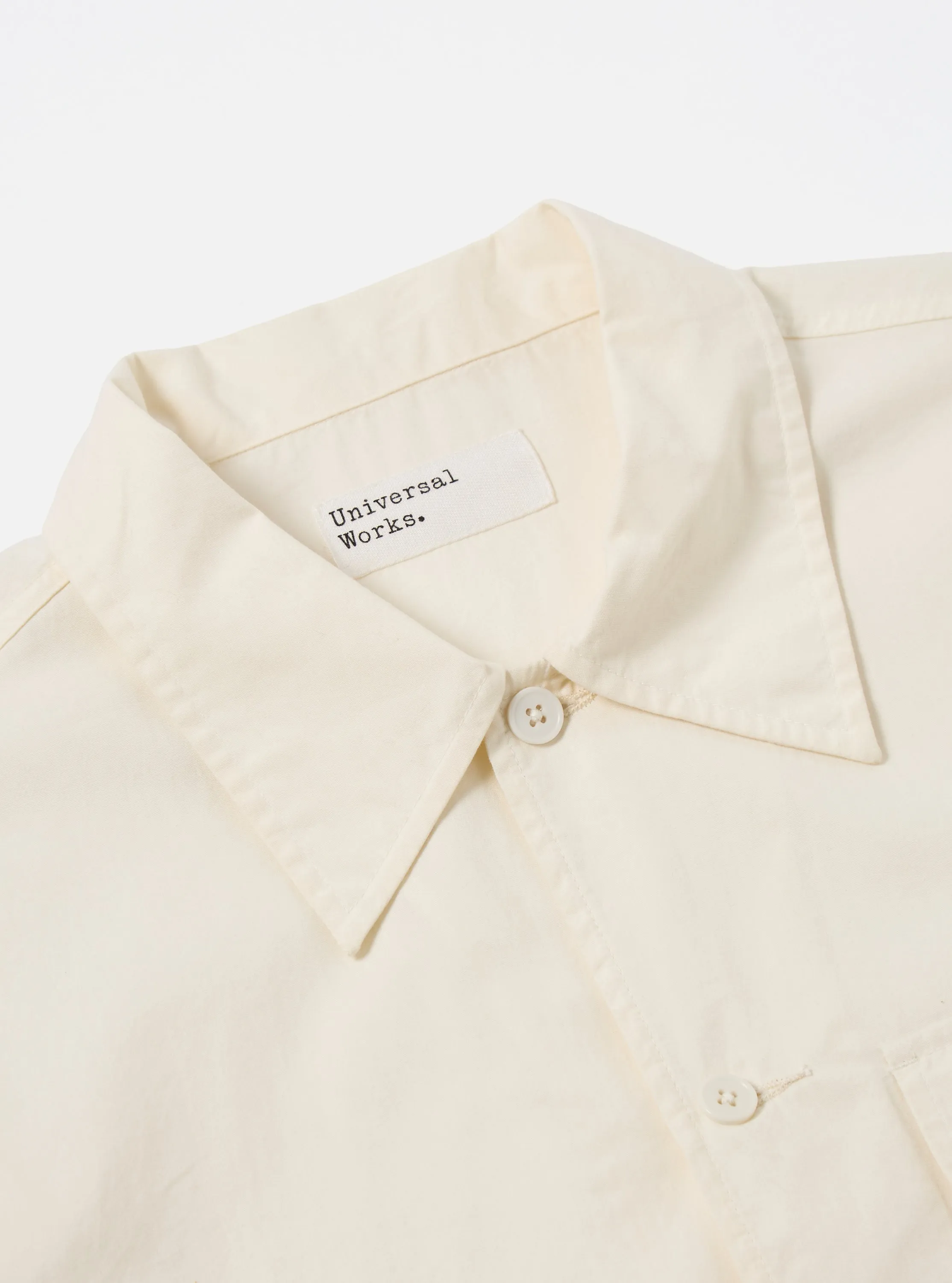 Flower Mountain x Universal Works Cruiser Shirt in Ecru Broadcloth