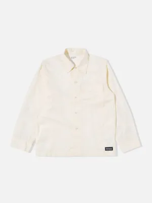 Flower Mountain x Universal Works Cruiser Shirt in Ecru Broadcloth