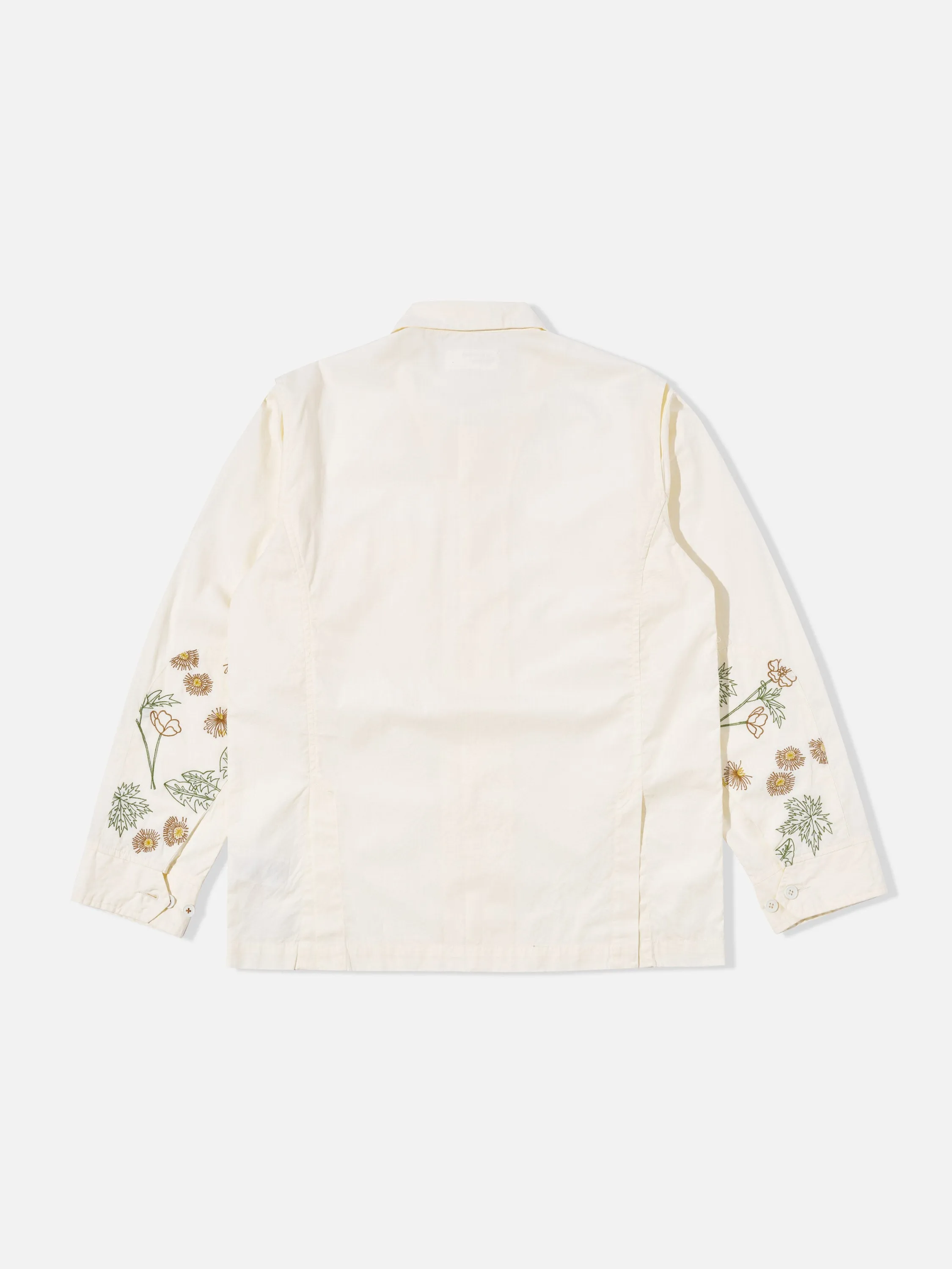 Flower Mountain x Universal Works Cruiser Shirt in Ecru Broadcloth