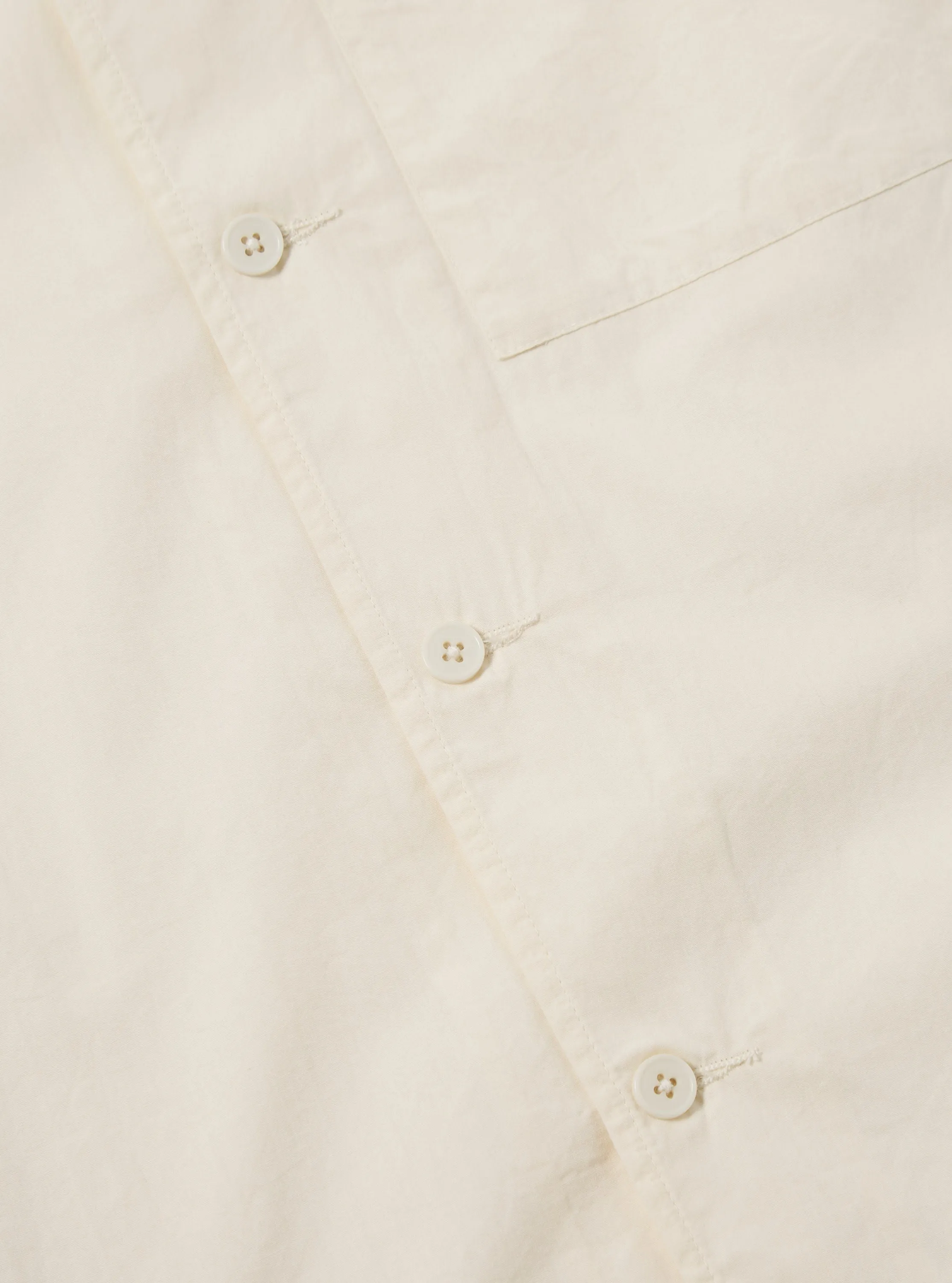 Flower Mountain x Universal Works Cruiser Shirt in Ecru Broadcloth