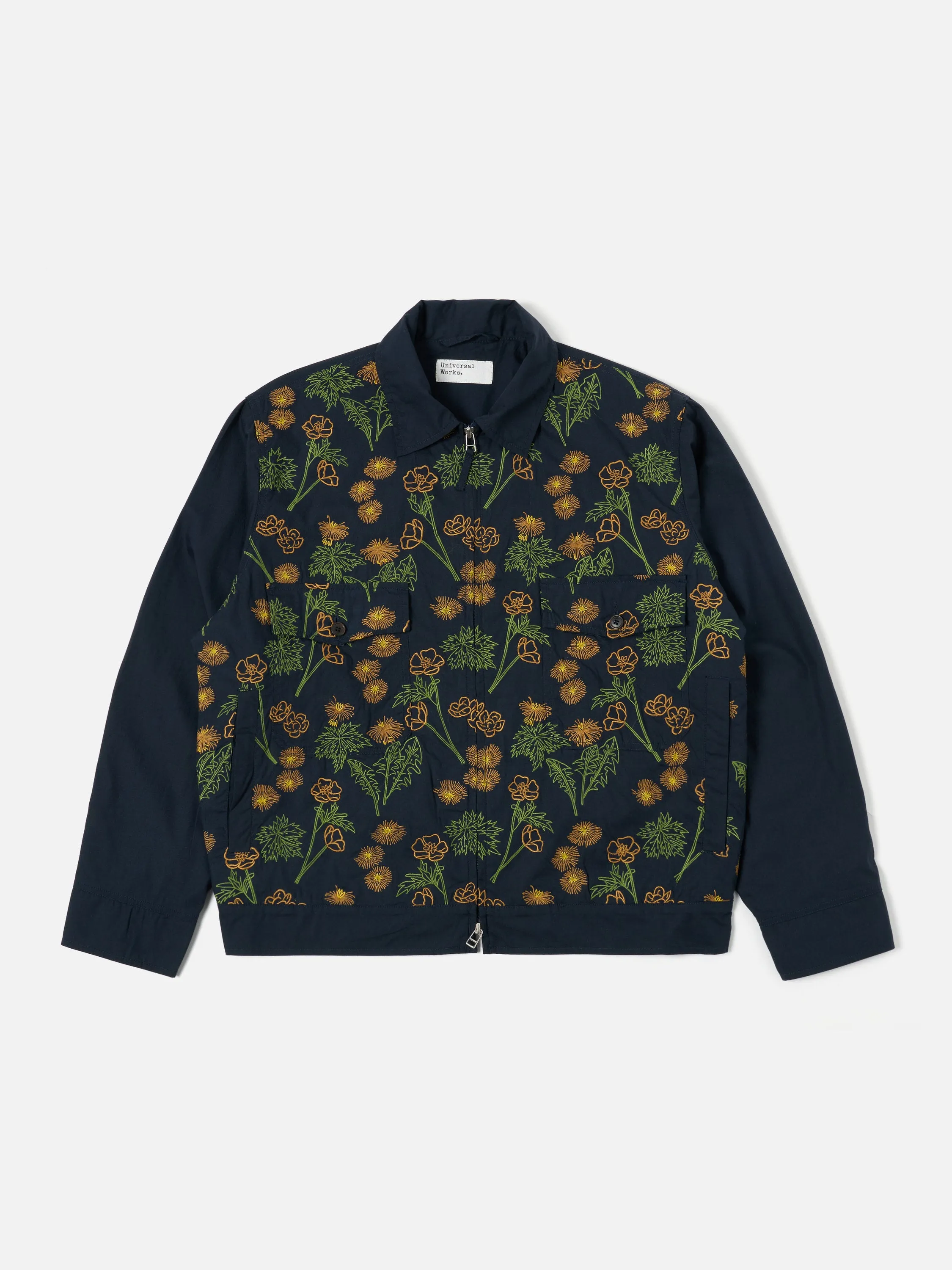 Flower Mountain x Universal Works E130 Jacket in Navy Broadcloth