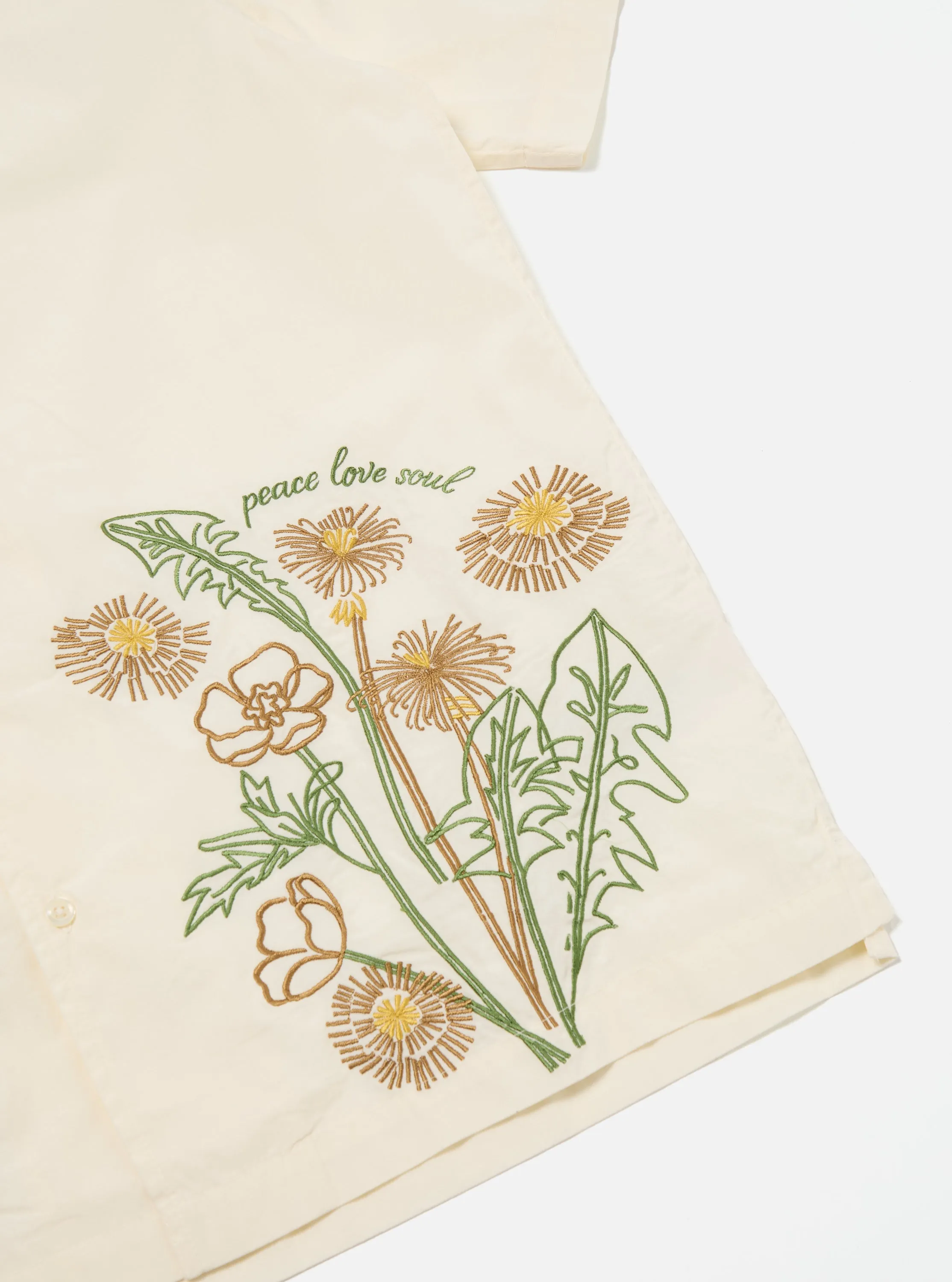 Flower Mountain x Universal Works Minari Shirt in Ecru Broadcloth
