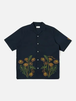 Flower Mountain x Universal Works Minari Shirt in Navy Broadcloth