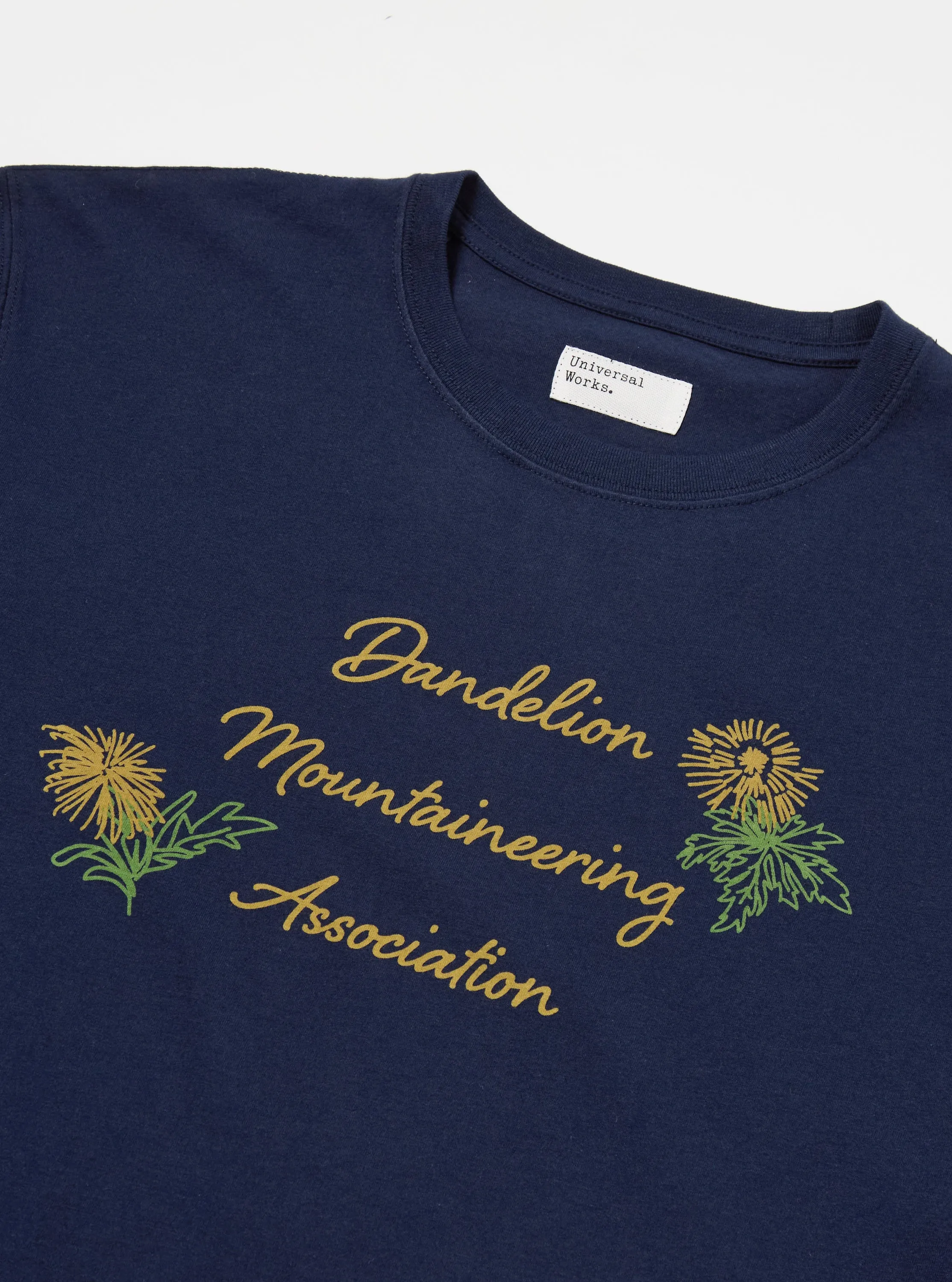 Flower Mountain x Universal Works Tee in Navy Single Jersey