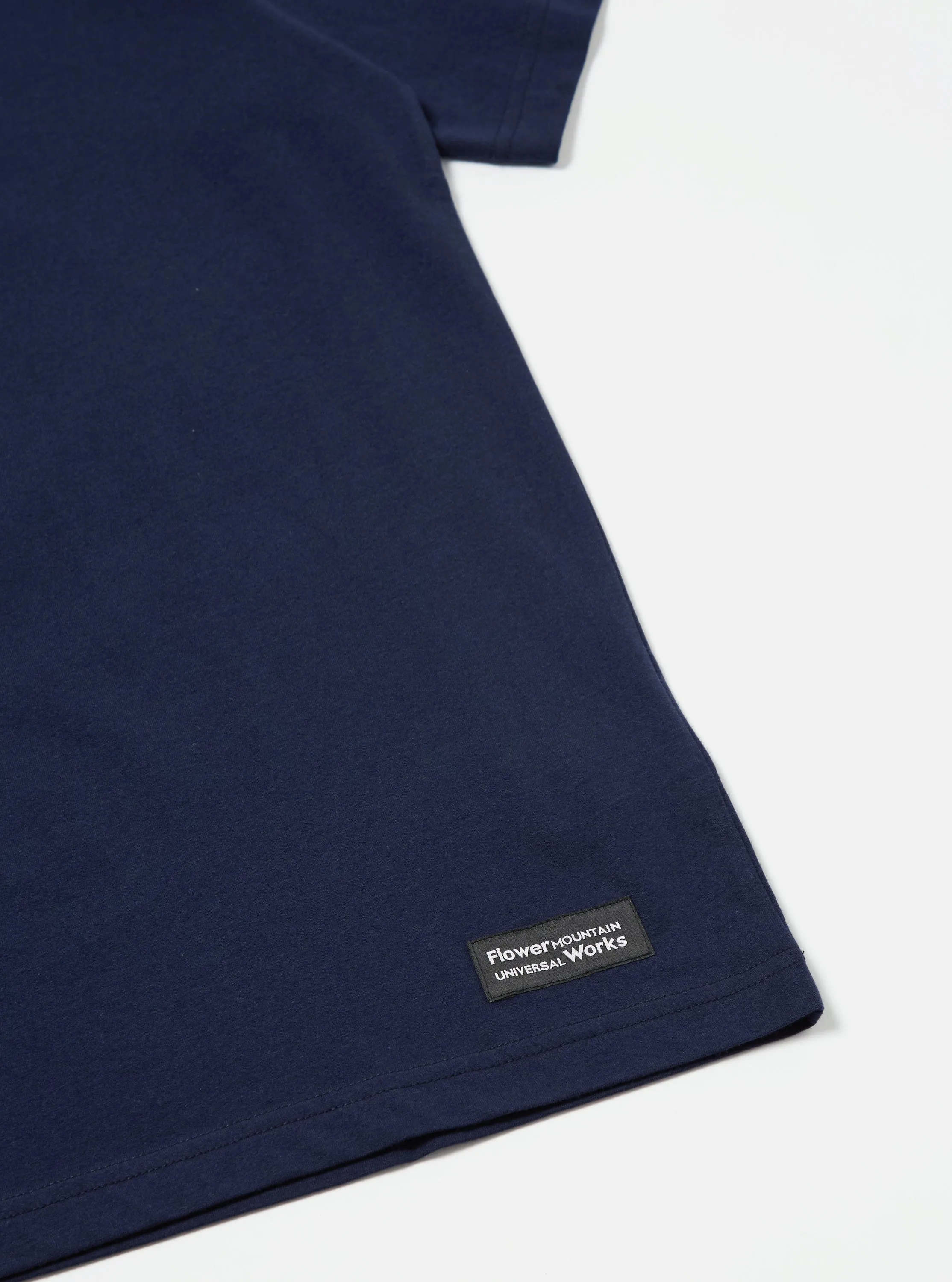 Flower Mountain x Universal Works Tee in Navy Single Jersey