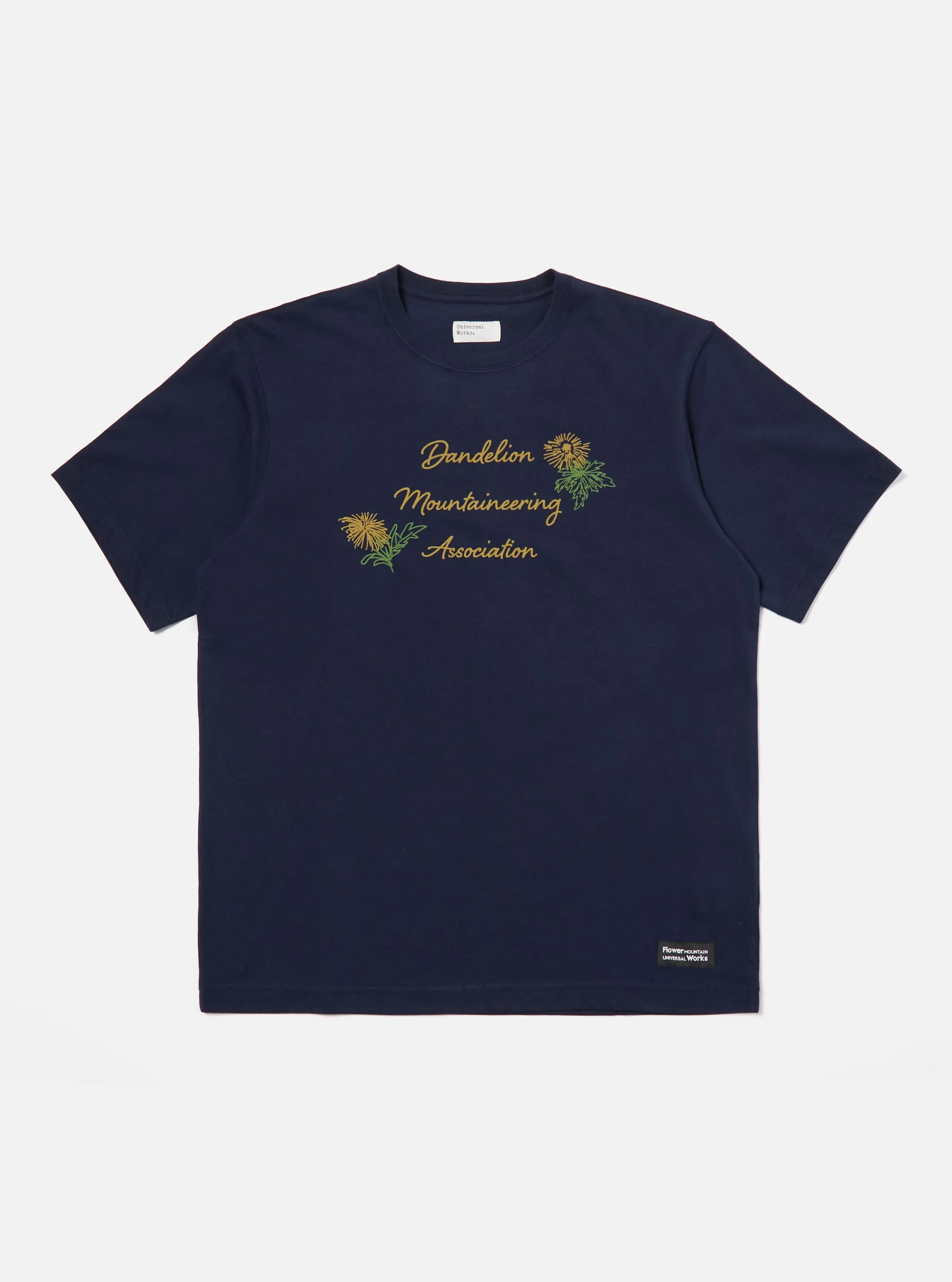 Flower Mountain x Universal Works Tee in Navy Single Jersey