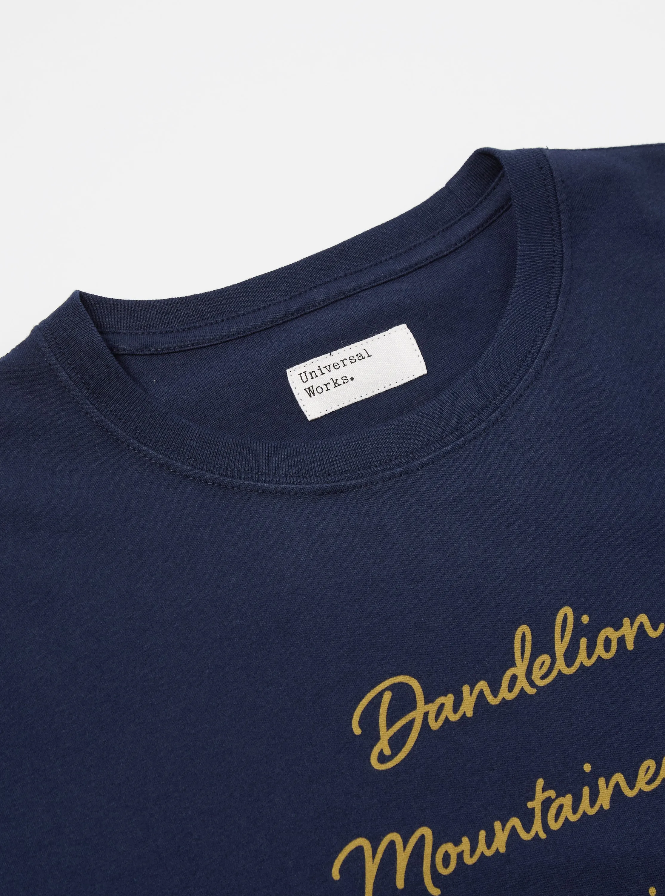 Flower Mountain x Universal Works Tee in Navy Single Jersey