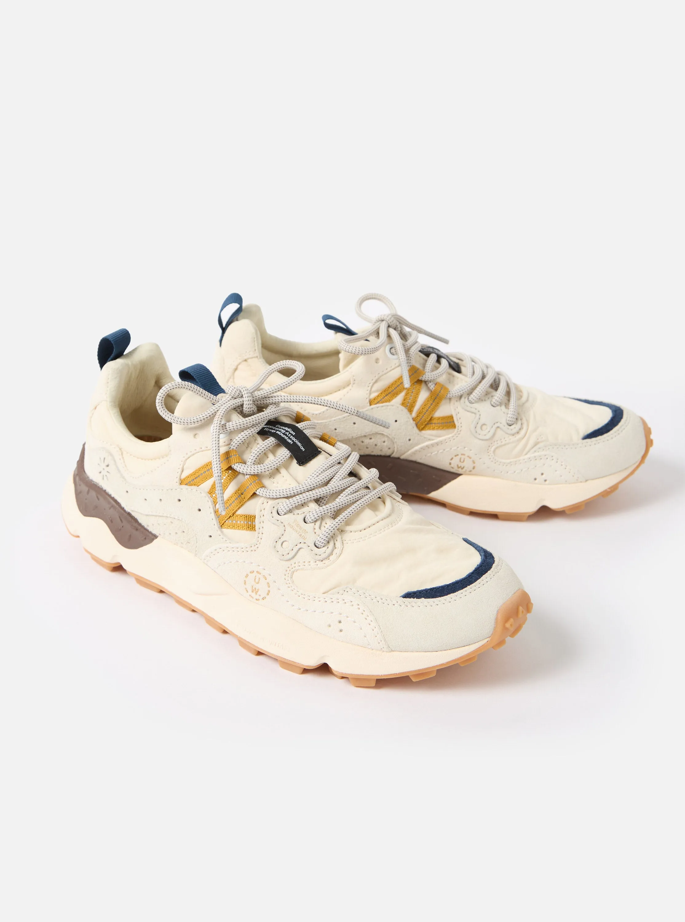 Flower Mountain x Universal Works Yamano 3 in Ecru Suede/Nylon