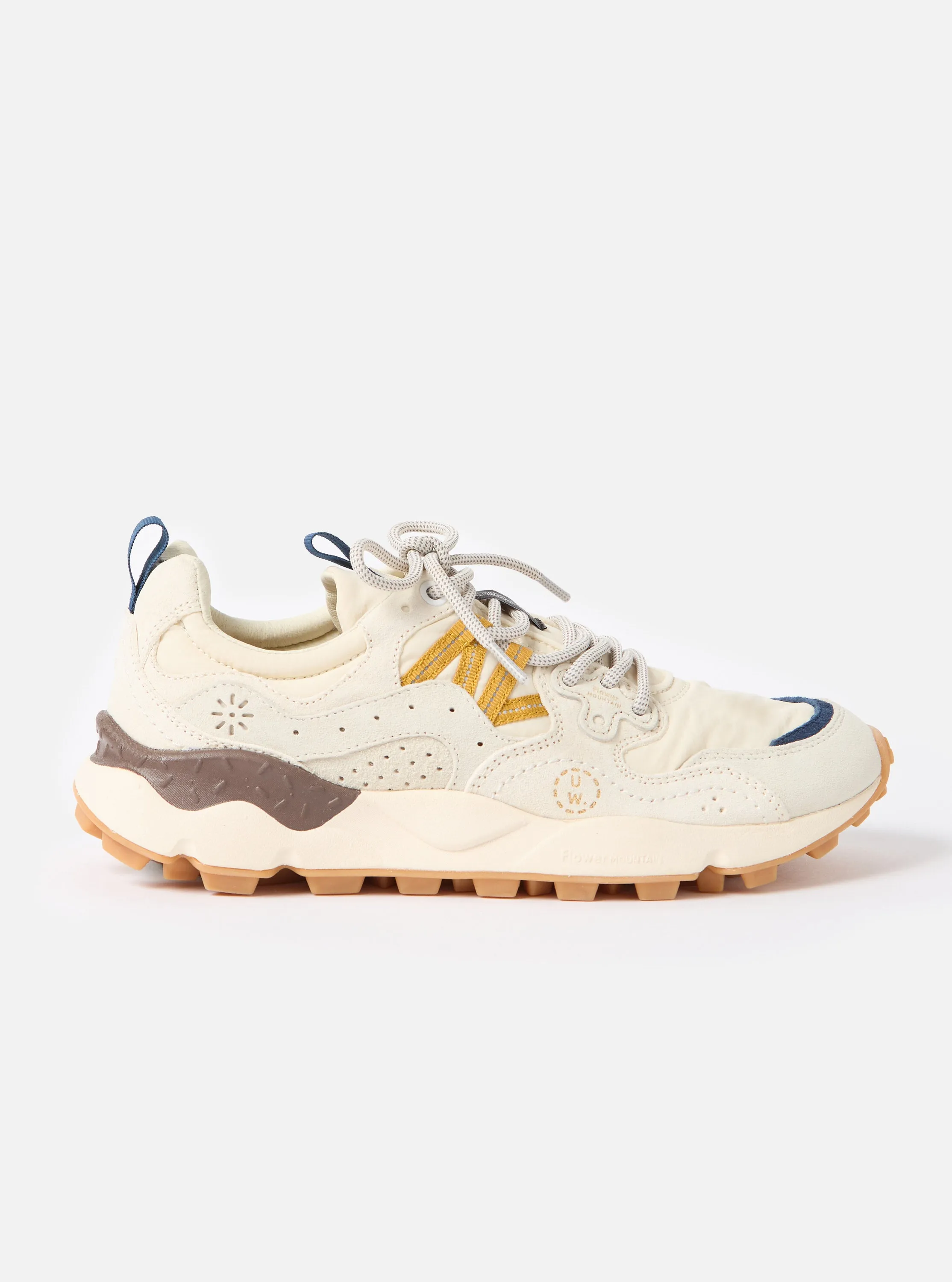 Flower Mountain x Universal Works Yamano 3 in Ecru Suede/Nylon