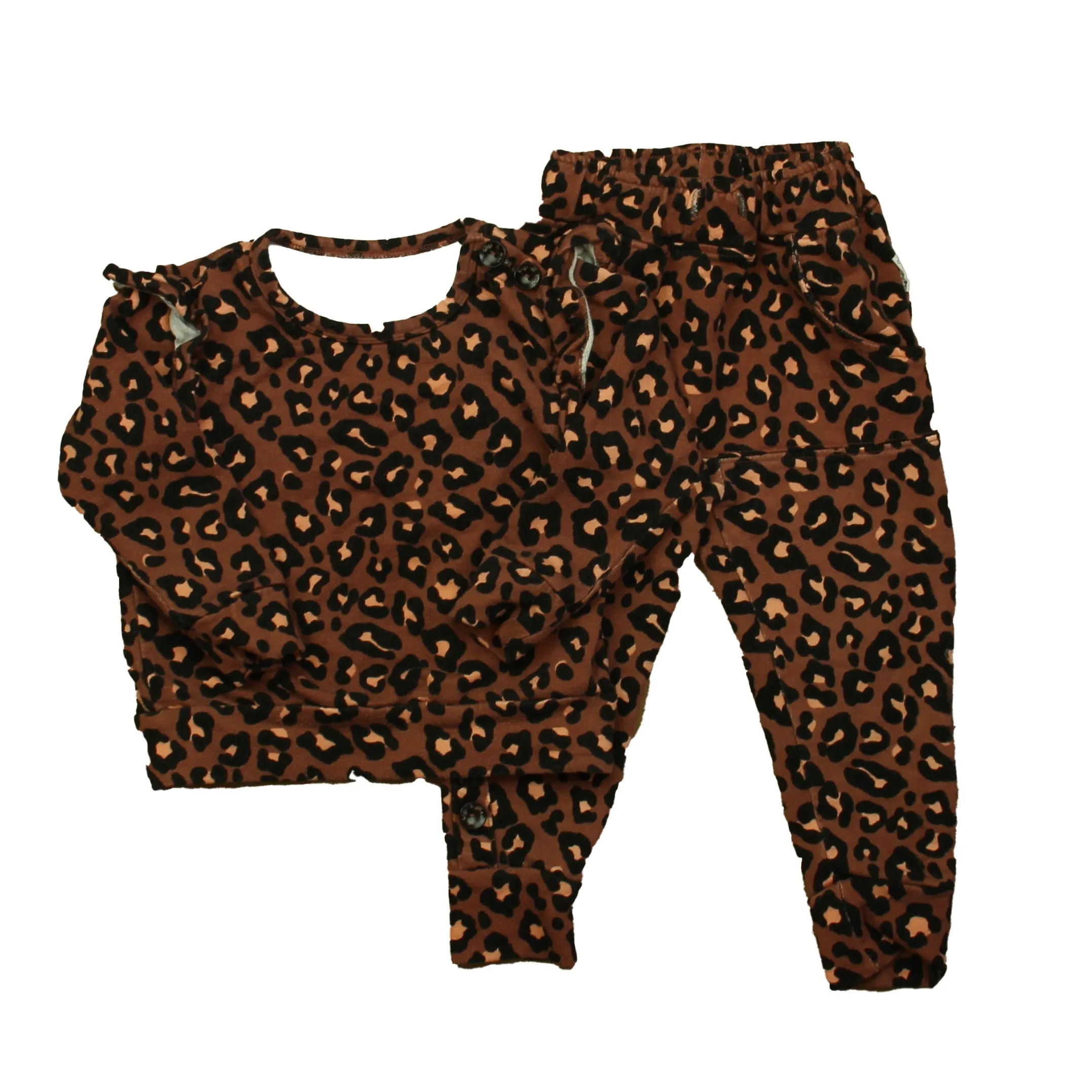 Gigi and Max Girls Leopard Apparel Sets