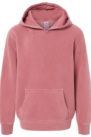 Independent Trading Co. Youth Midweight Pigment-Dyed Hooded Sweatshirt