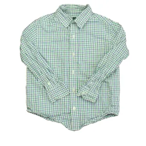 Janie and Jack Boys Blue | Green | White Button Down Long Sleeve