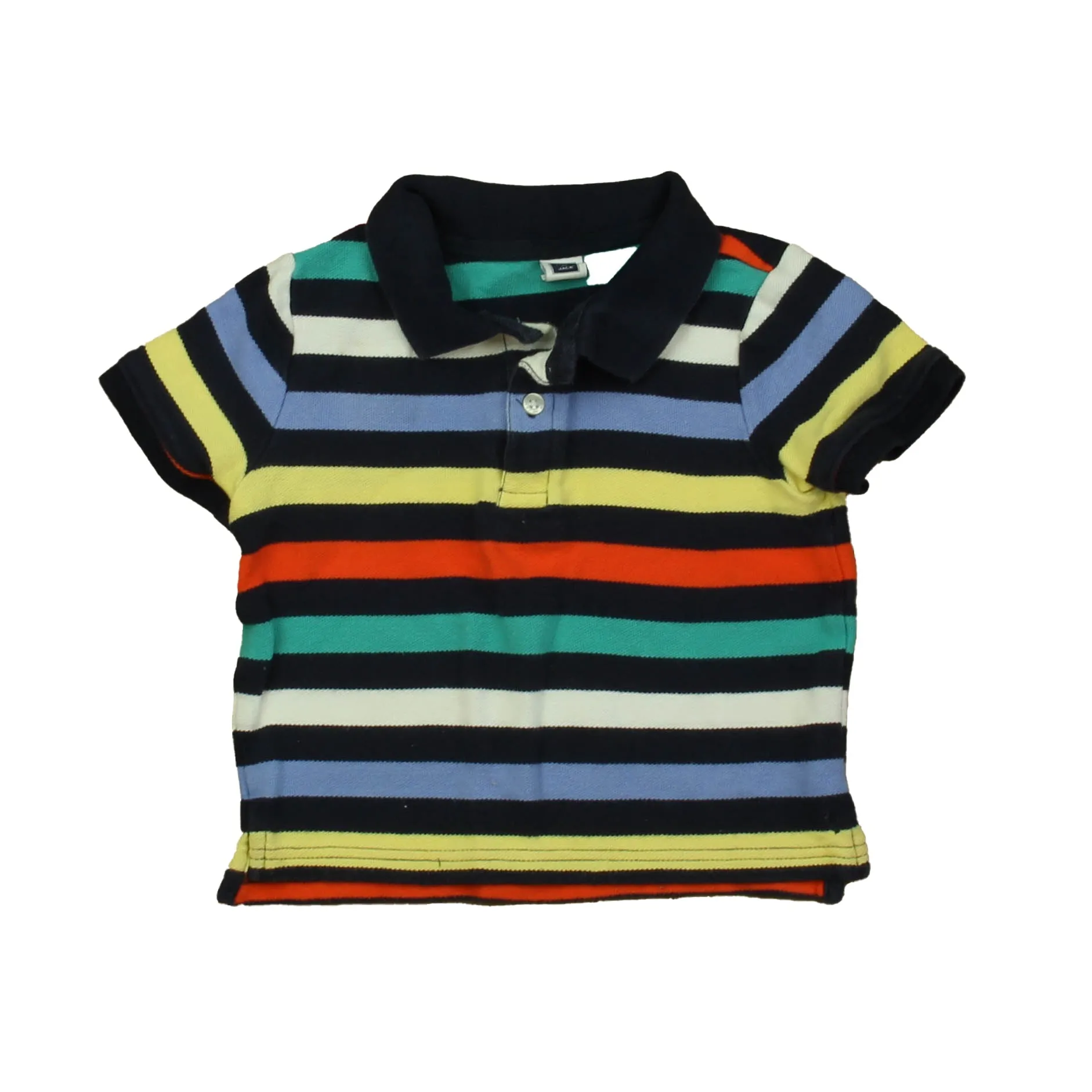 Janie and Jack Boys Navy Stripe Polo Shirt