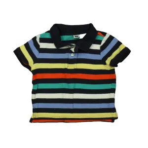 Janie and Jack Boys Navy Stripe Polo Shirt