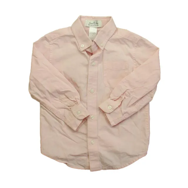 Janie and Jack Boys Pink Button Down Long Sleeve