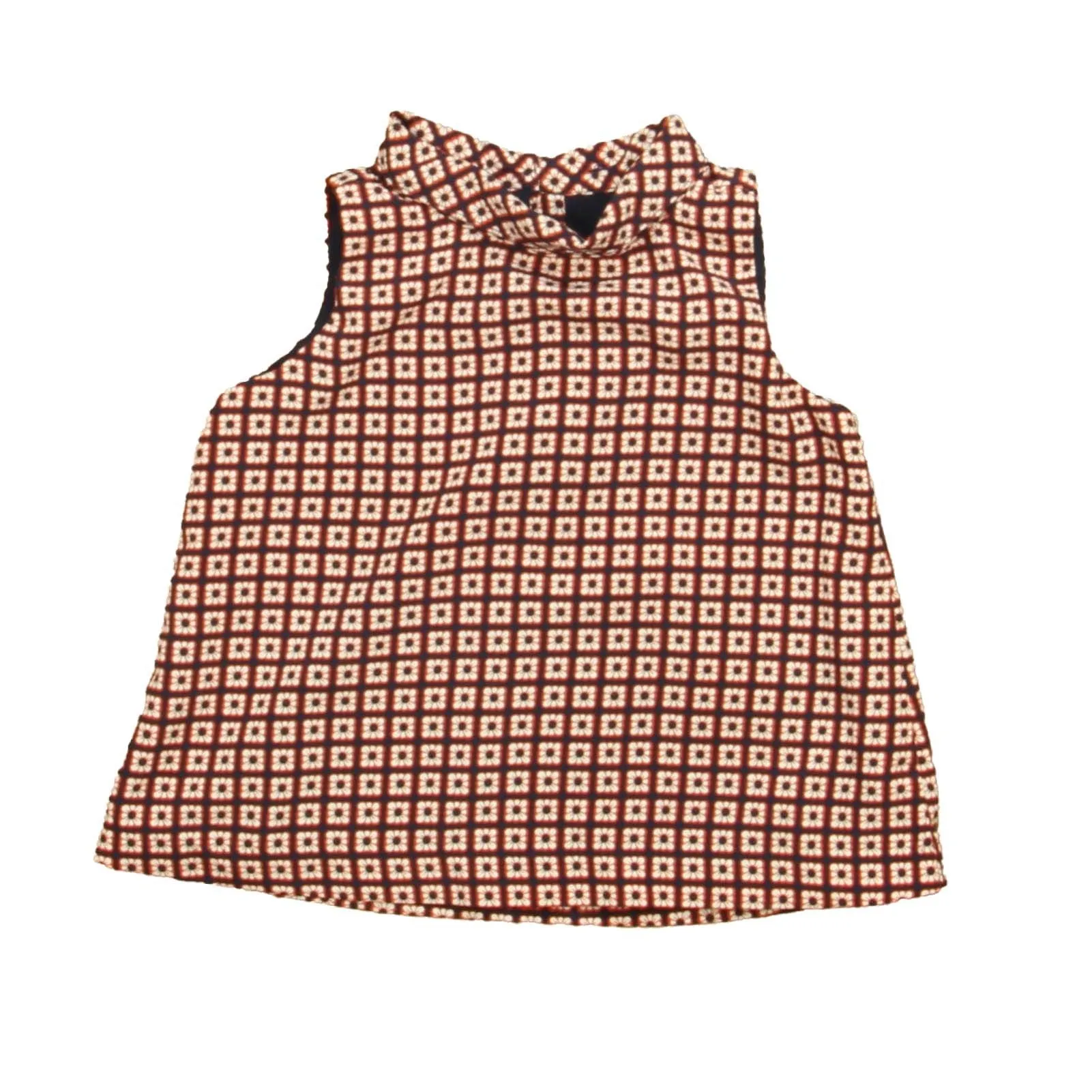 Janie and Jack Girls Red | Navy Blouse