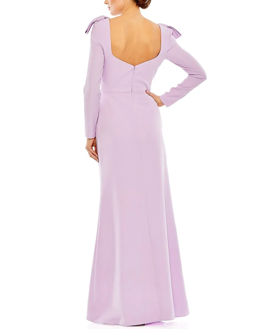 Mac Duggal Empire Bow Slip Gown