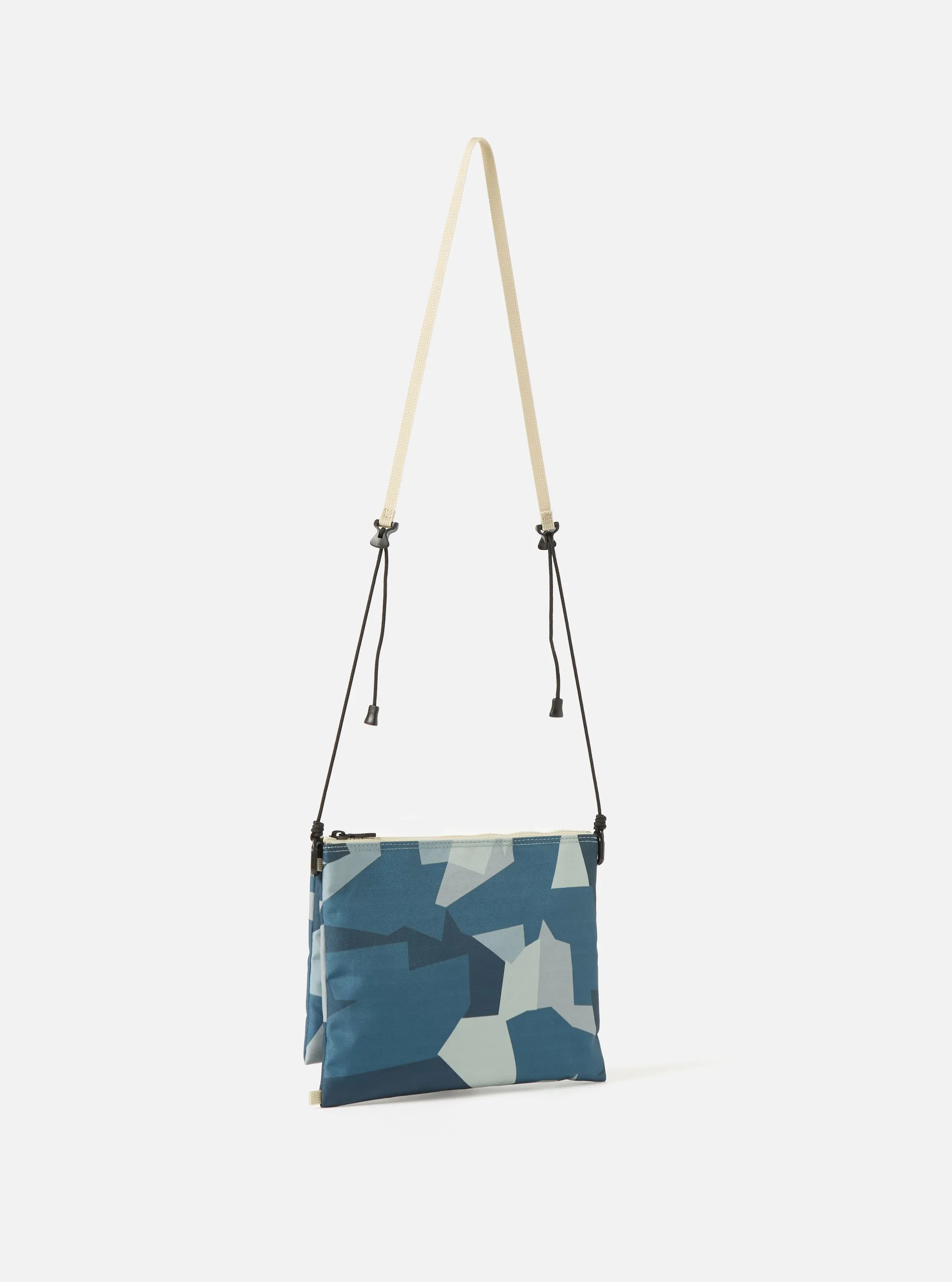 master-piece x Universal Works Sacoche in Blue Camo Recycled Tech Canvas