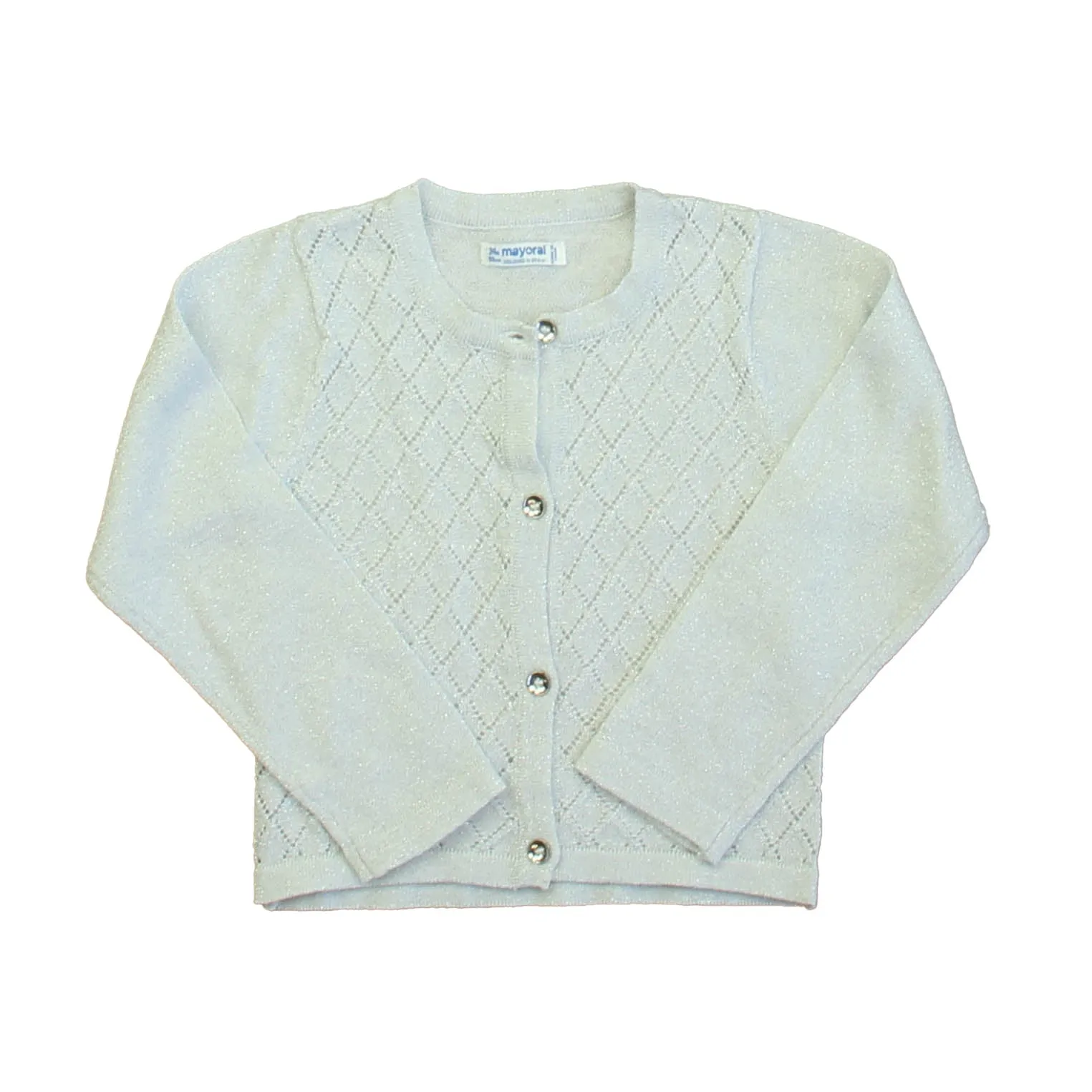 Mayoral Girls Silver Cardigan