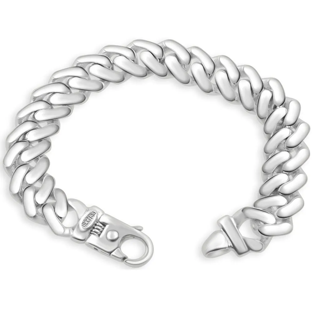 Men's Cuban 14k Gold (84gram) or Platinum (159gram) 14mm Link Bracelet 8.5"