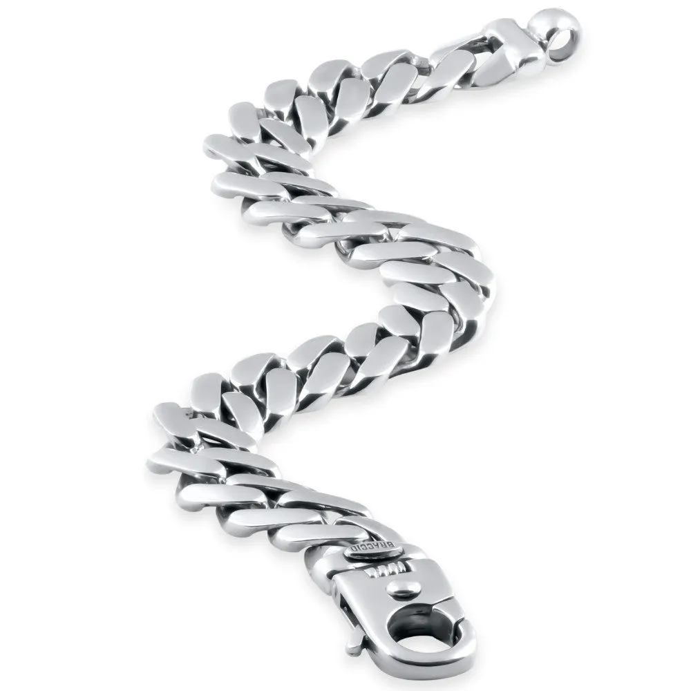 Men's Cuban 14k Gold (86gram) or Platinum (161gram) 13.5mm Link Bracelet 9"