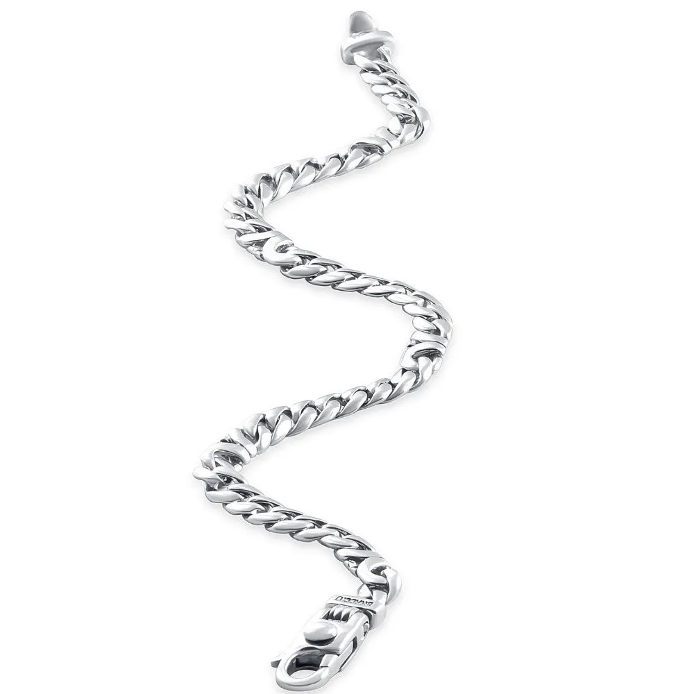Men's Curb Link 14k Gold (20gram) or Platinum (33gram) 5.5mm Bracelet 8.5"