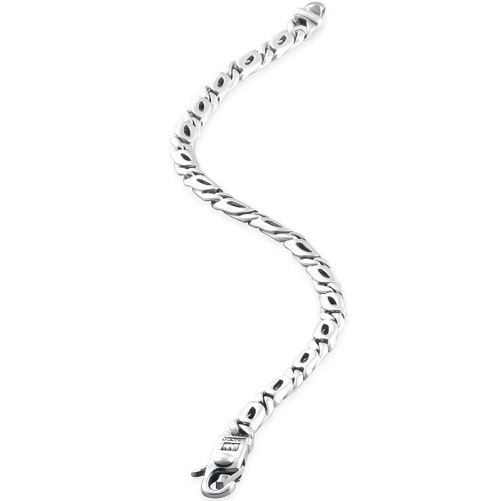 Men's Mariner Link 14k Gold (20gram) or Platinum (33gram) 5.5mm Bracelet 8.25"