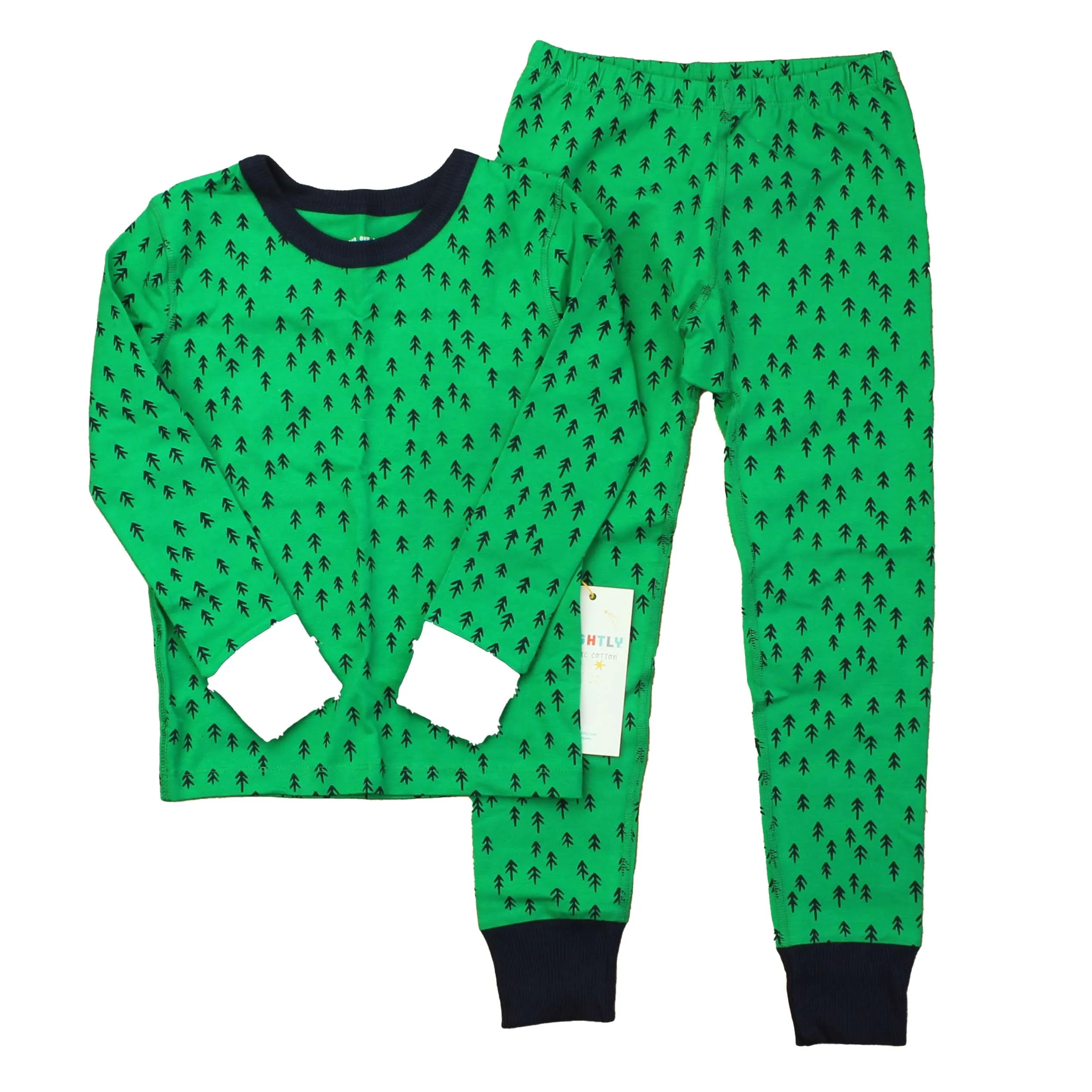 Mightly Boys Green | Blue 2-piece Pajamas